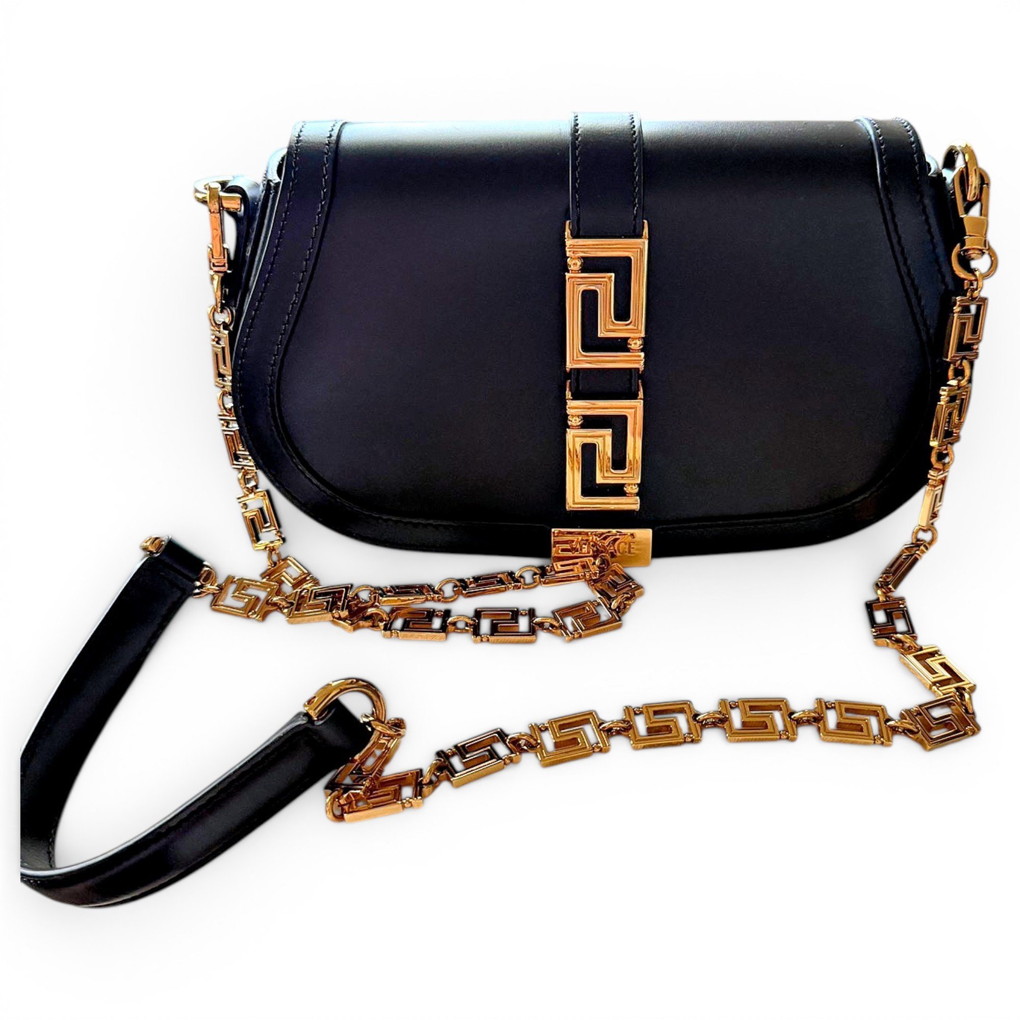 Greca Goddess leather handbag