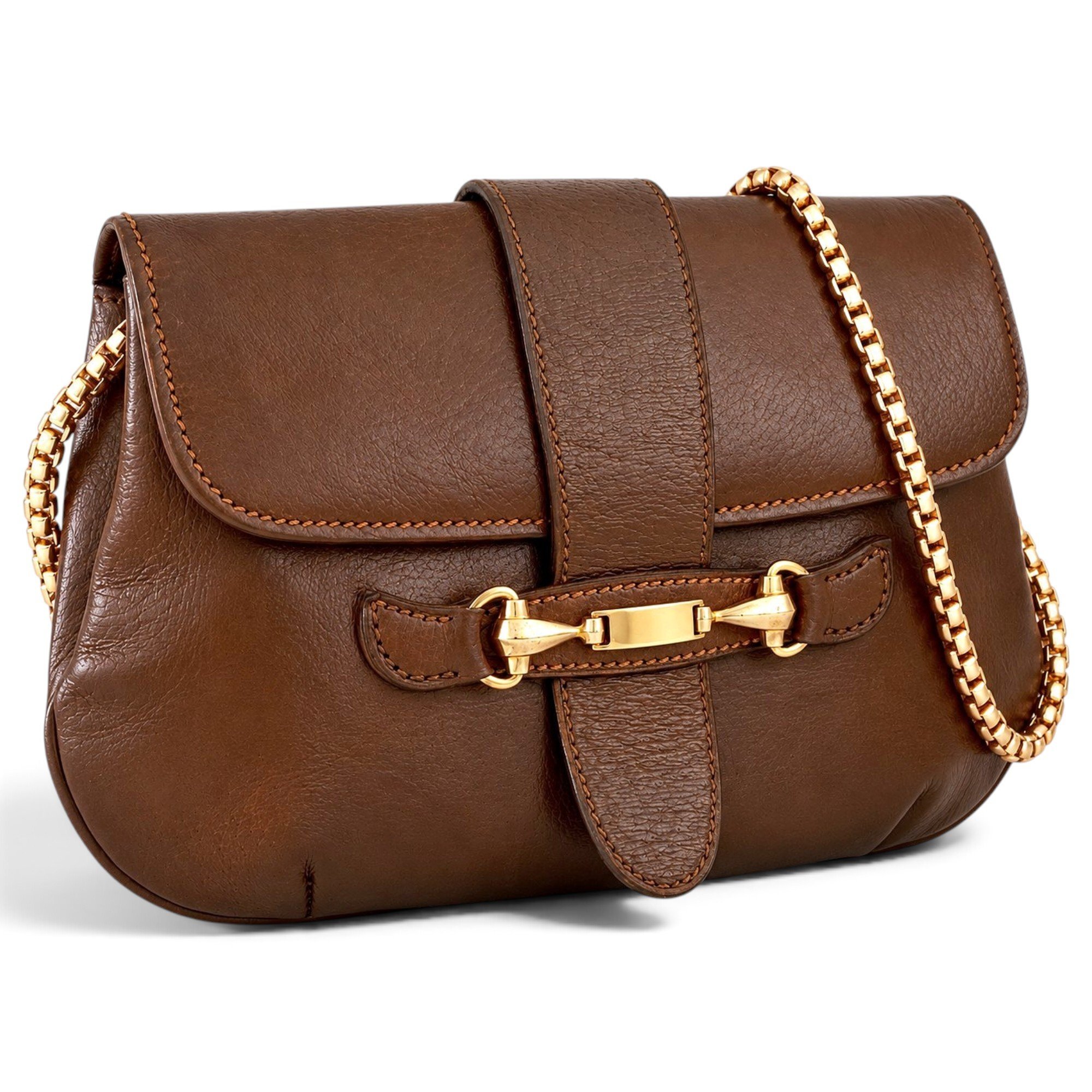 Horsebit 1955 Flap leather handbag