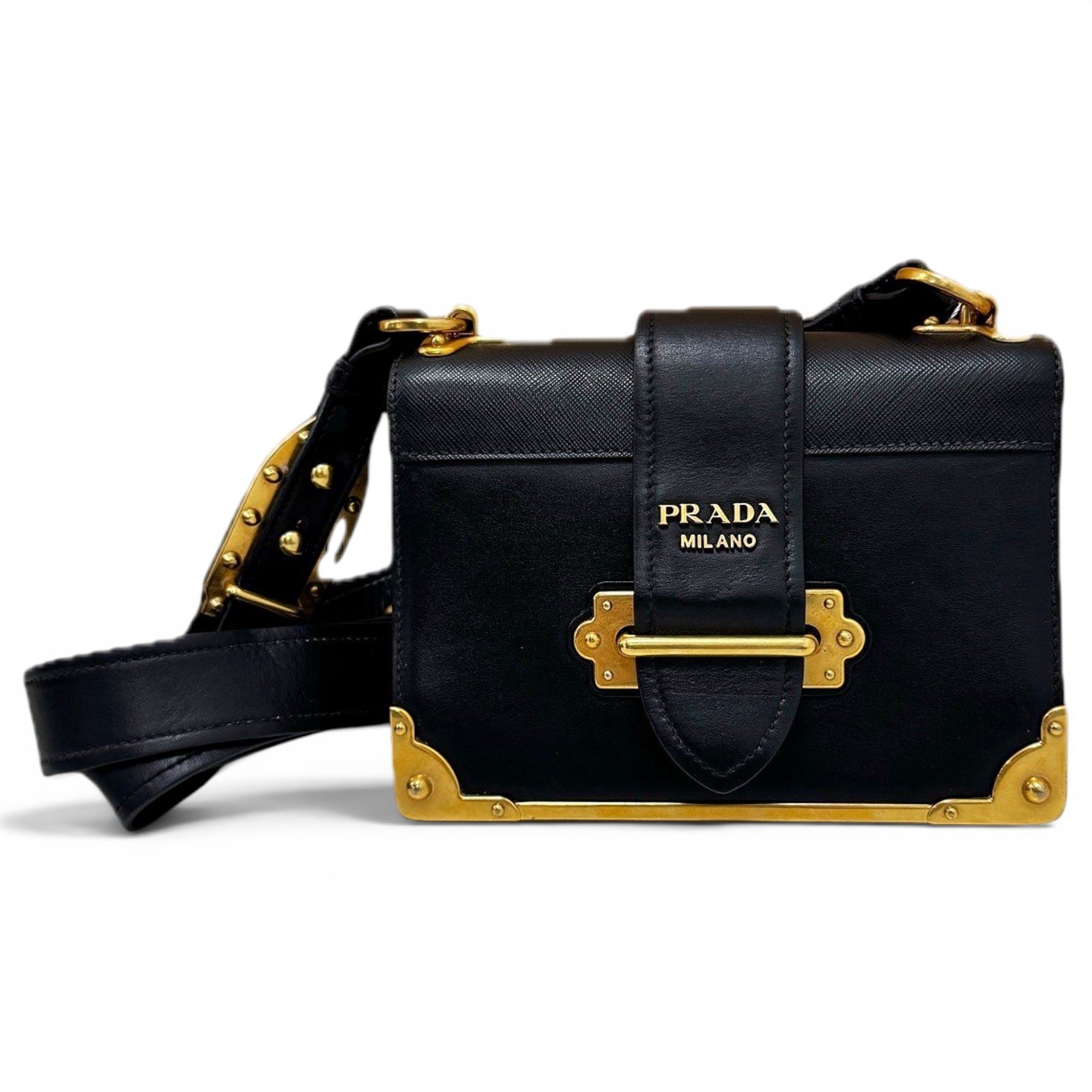 Cahier leather handbag