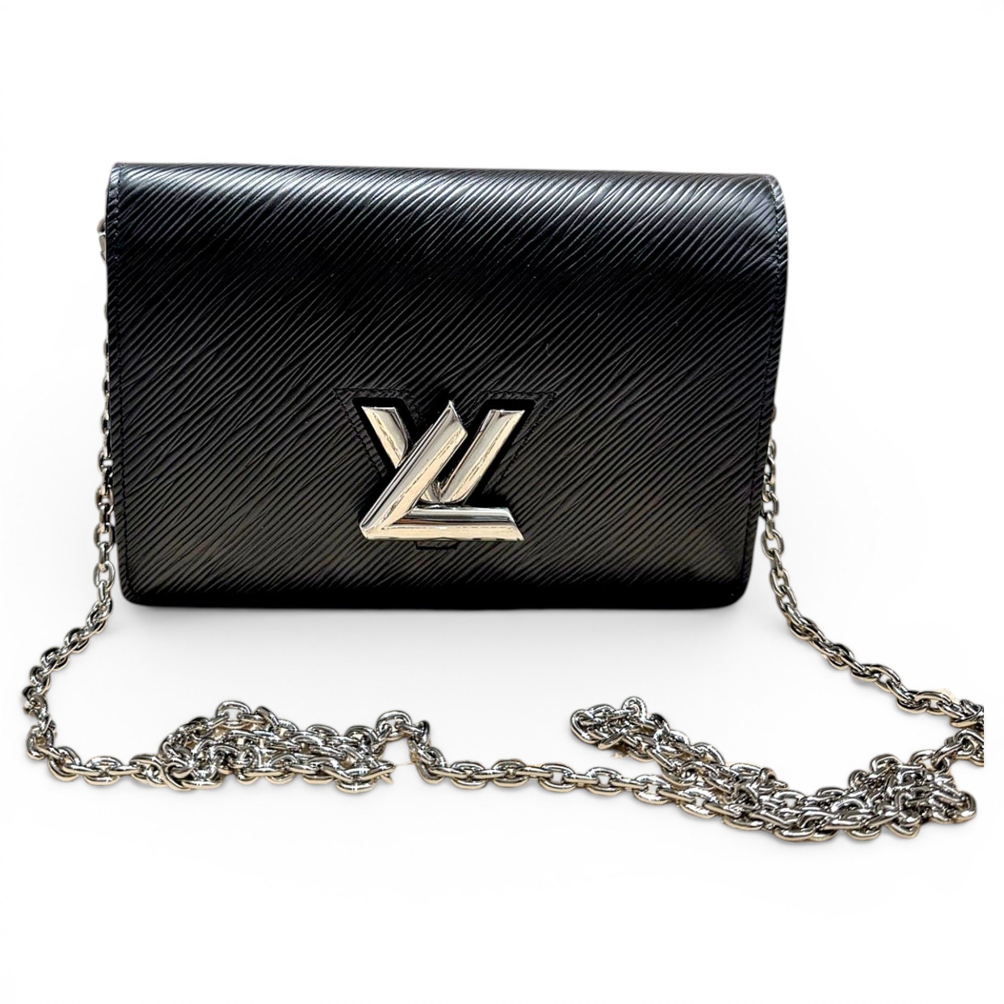 Twist leather handbag