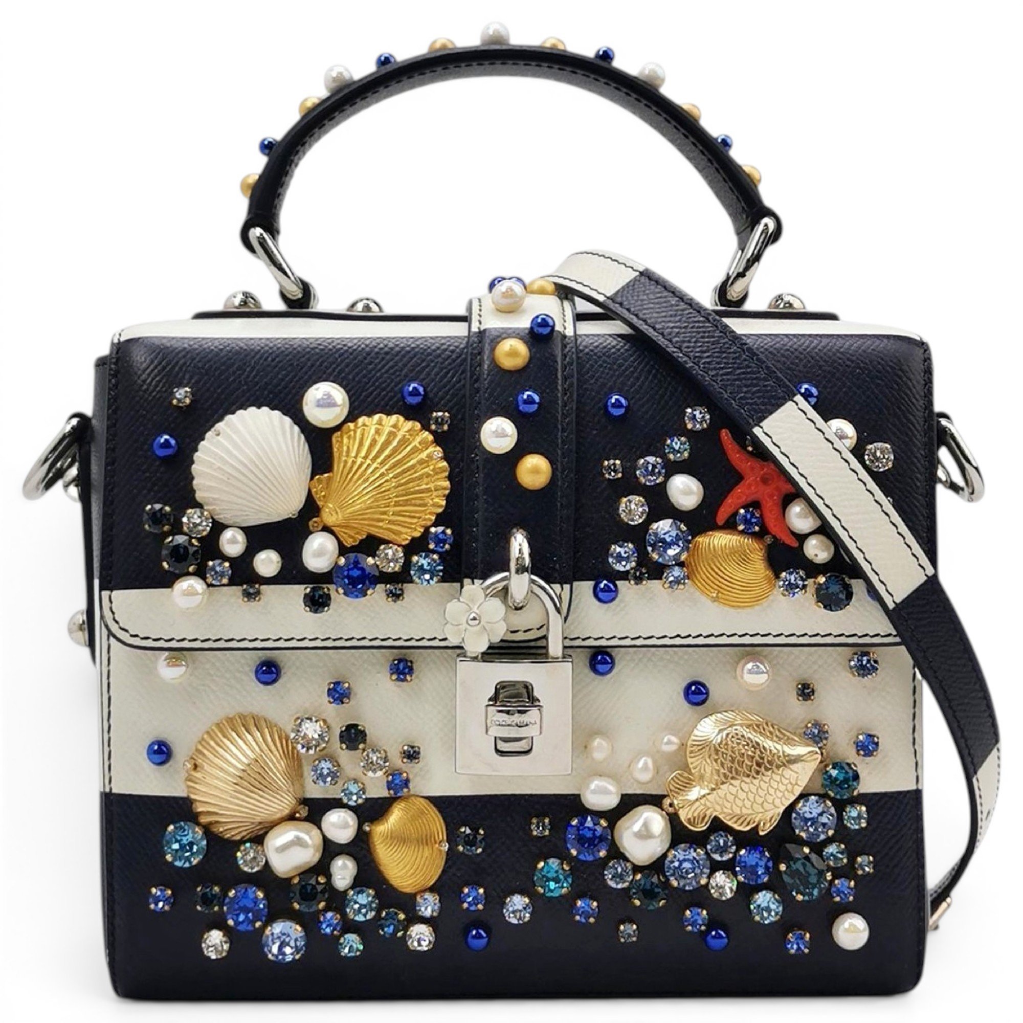 Dolce Box leather handbag