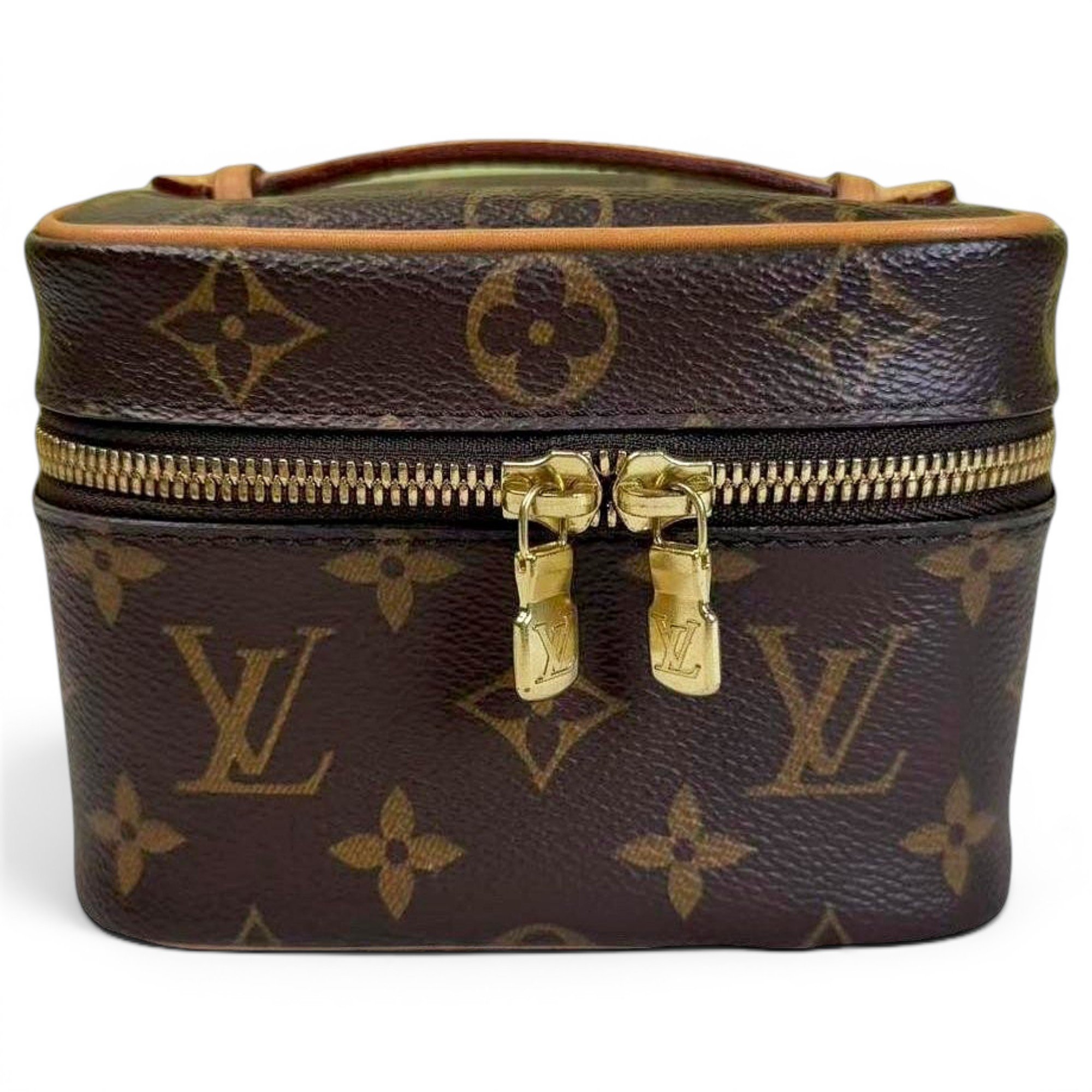 Vanity leather handbag