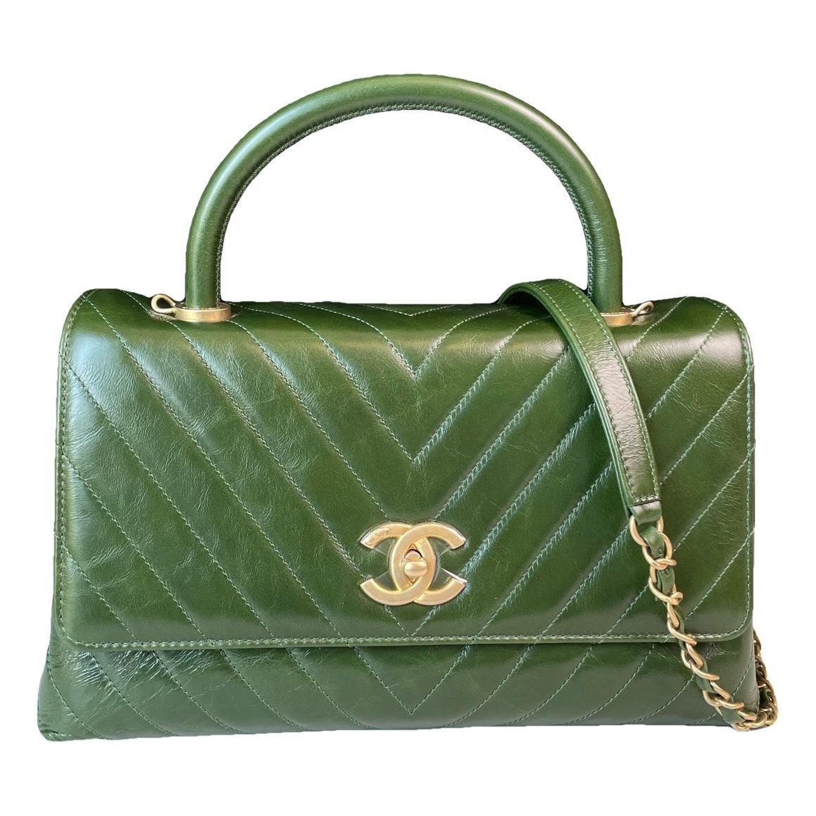 Coco Handle leather handbag