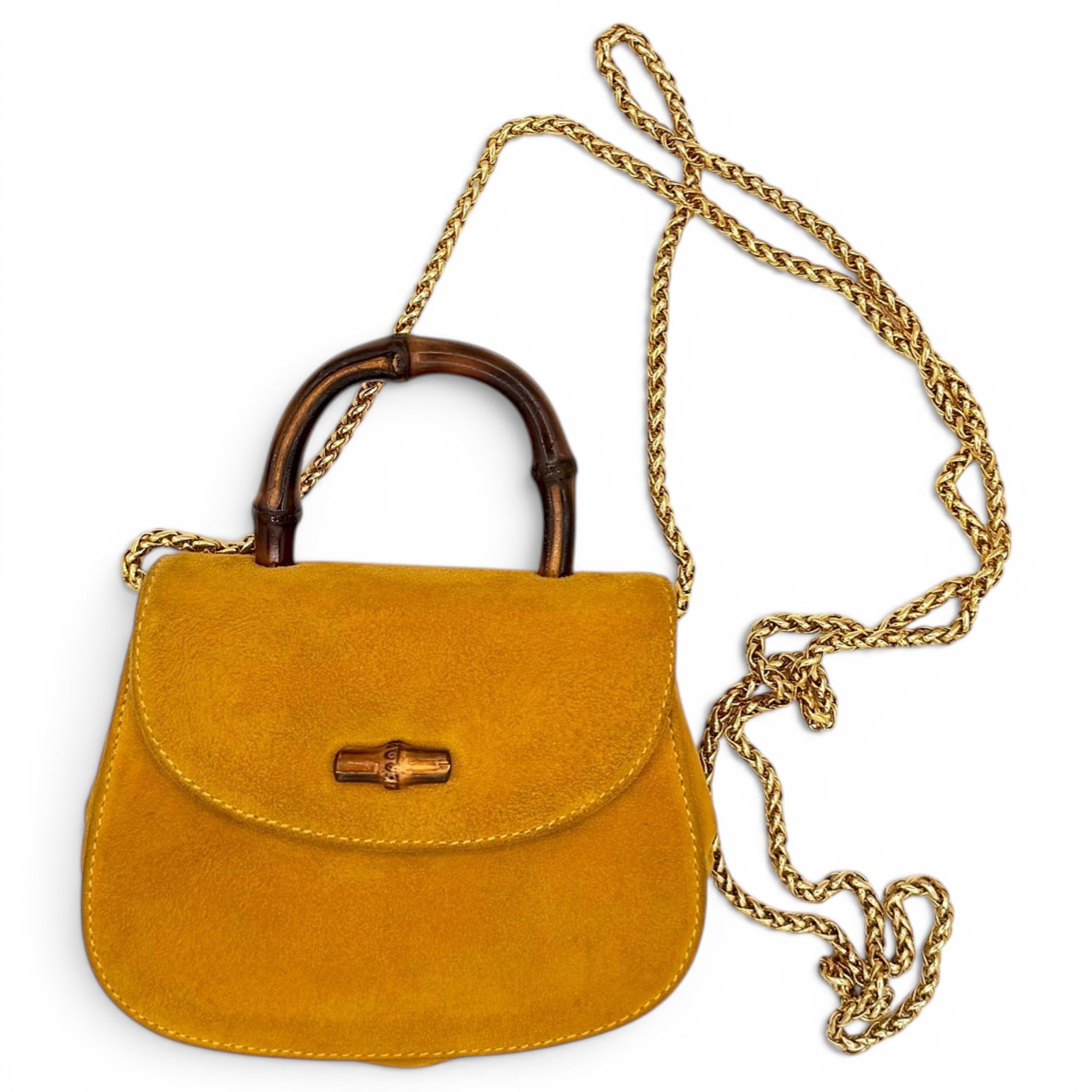 Convertible Bamboo Top Handle handbag
