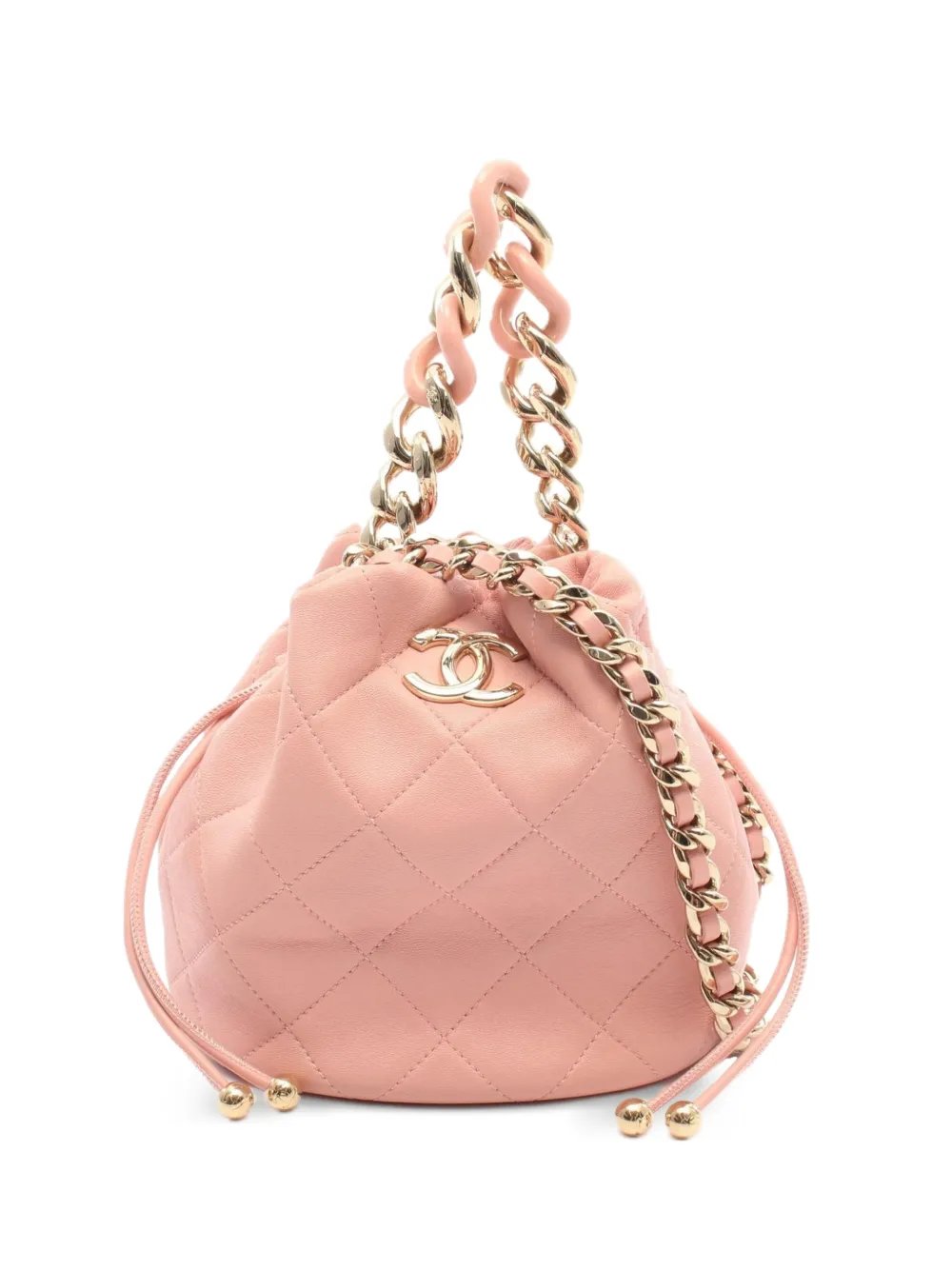 2021s Matelassé drawstring bucket bag