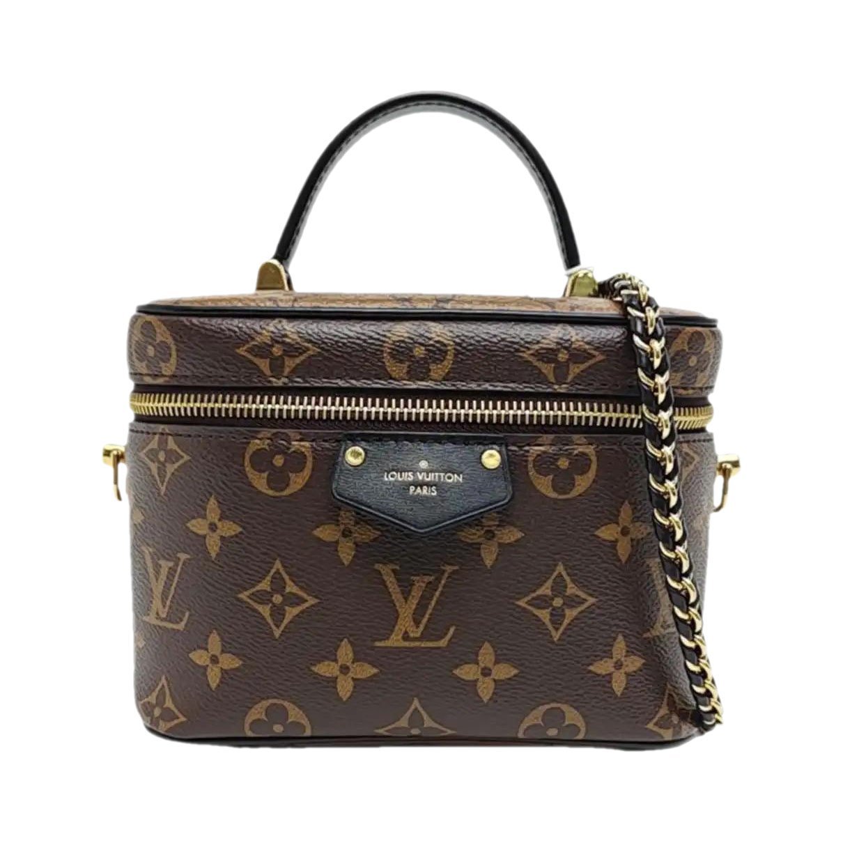 Vanity leather handbag