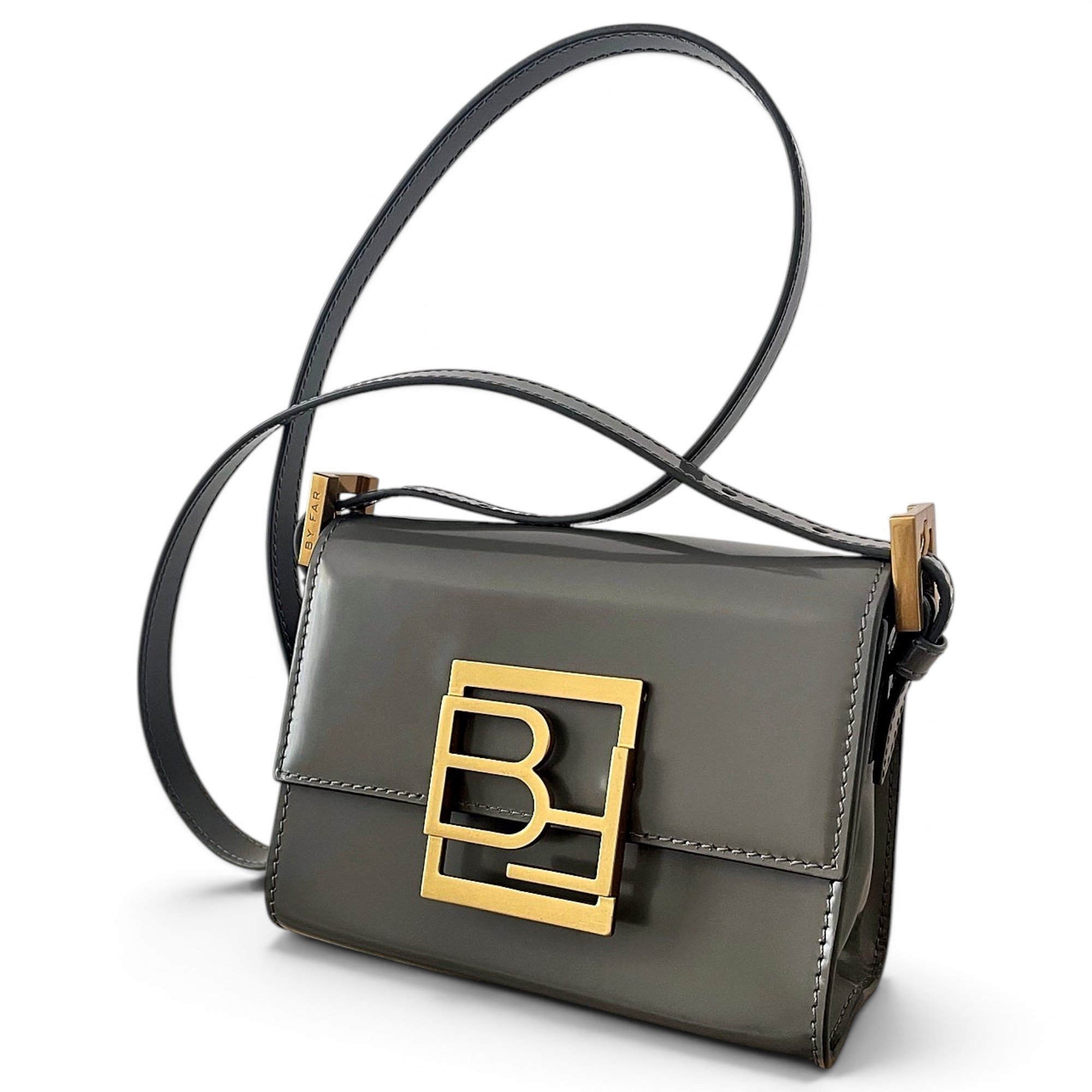 Patent leather crossbody bag