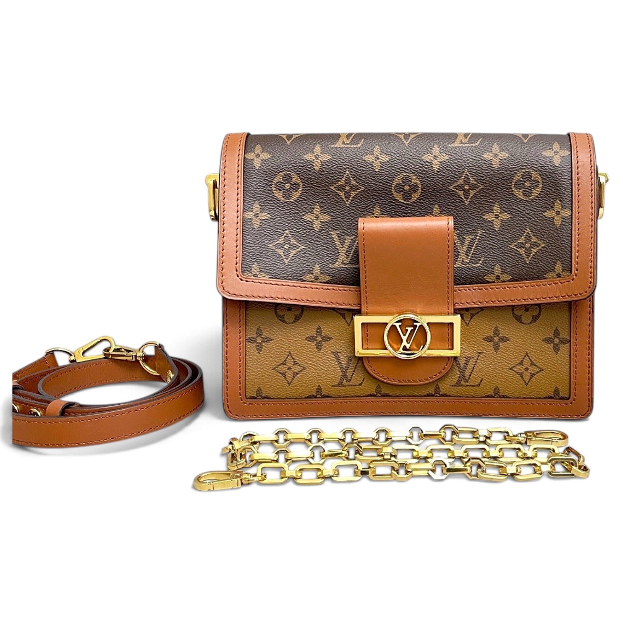 Dauphine leather handbag