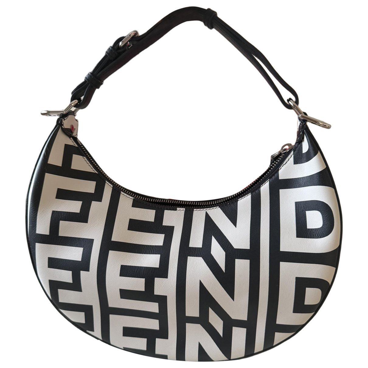 Fendigraphy leather handbag