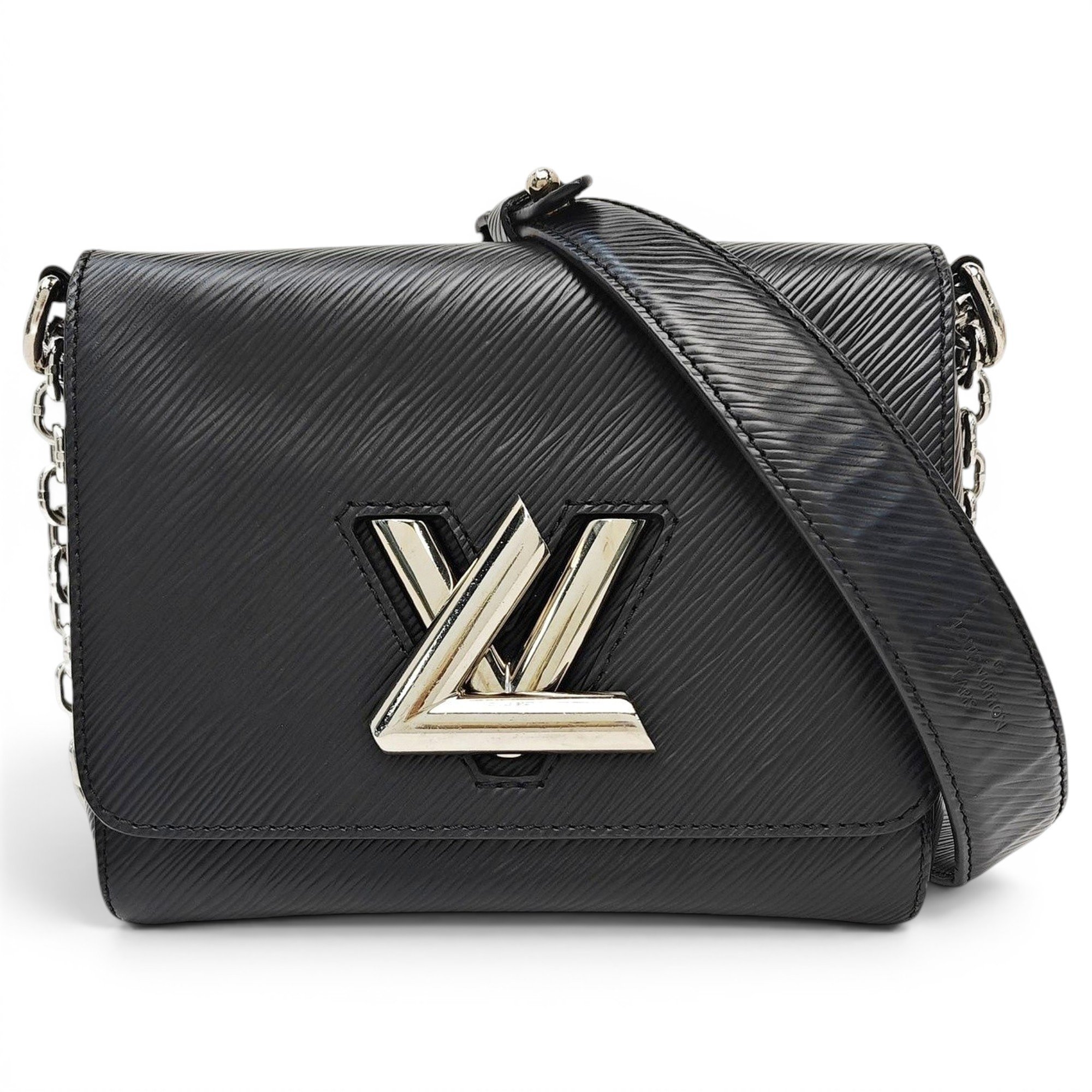 Twist leather handbag