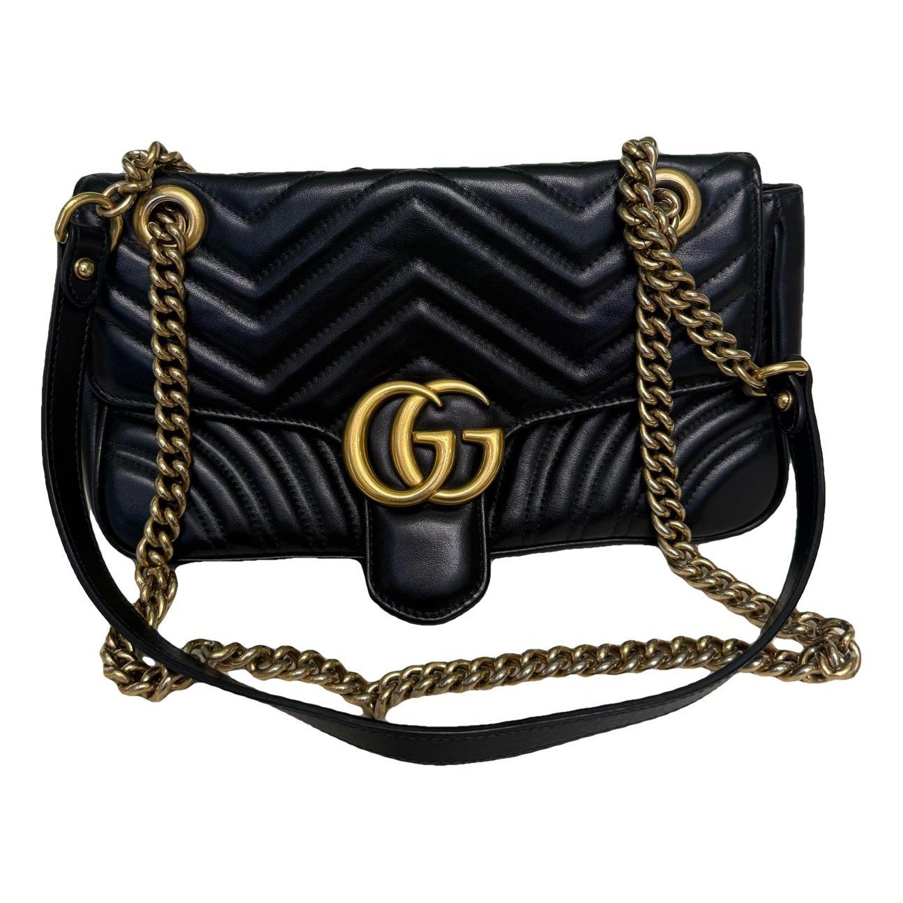 GG Marmont Flap leather crossbody bag