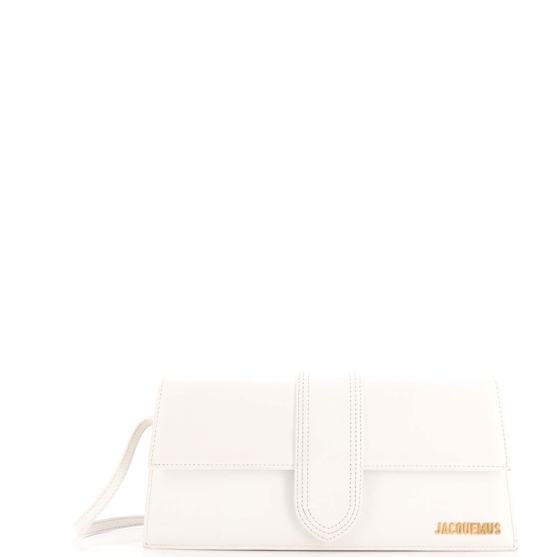 Le Bambino Top Handle Flap Bag Leather Long
