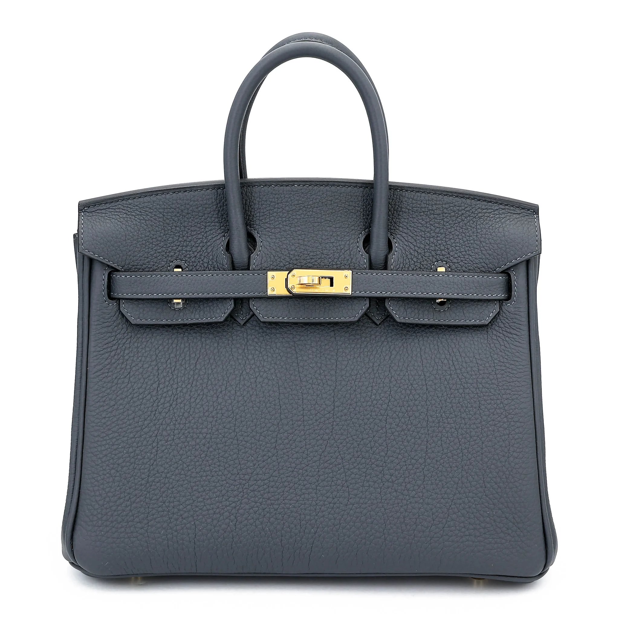 Brand New ( Rank N ) HERMÈS Birkin 25 Gris misty (H0) Togo Gold hardware G (2026)