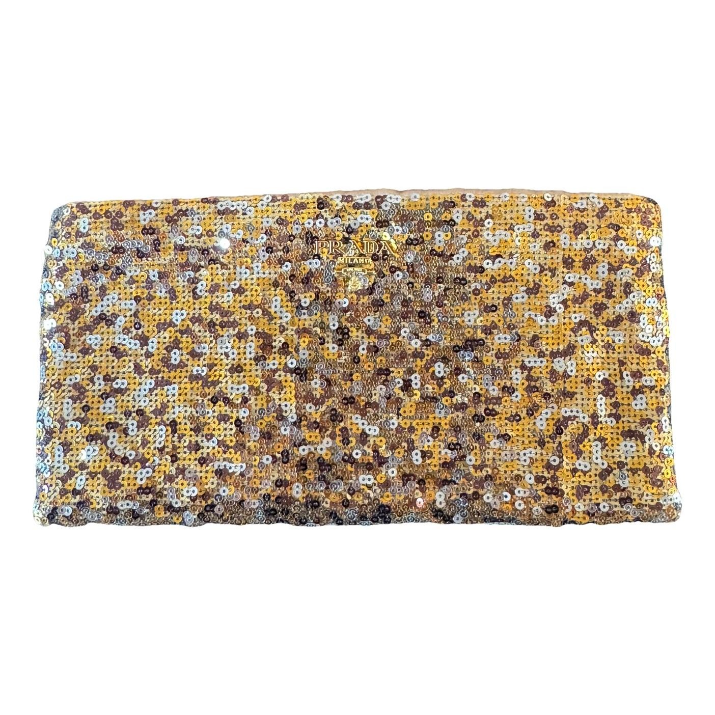 Glitter clutch bag