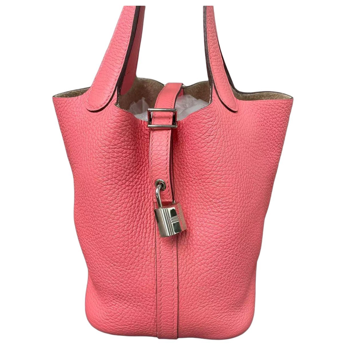 Picotin leather handbag