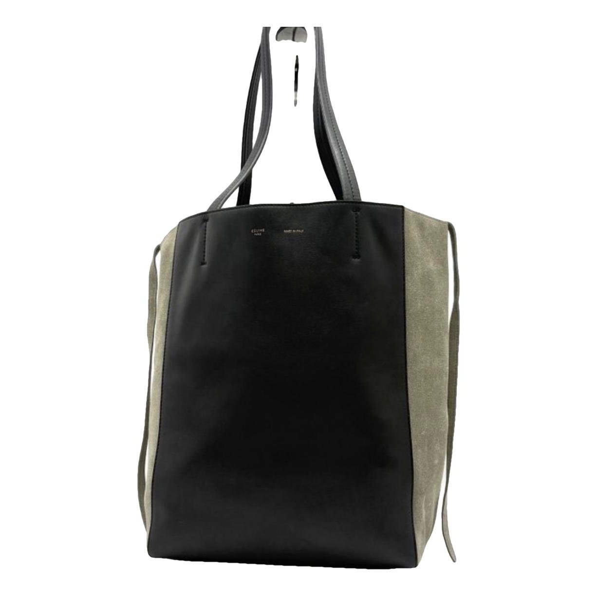 Cabas leather tote