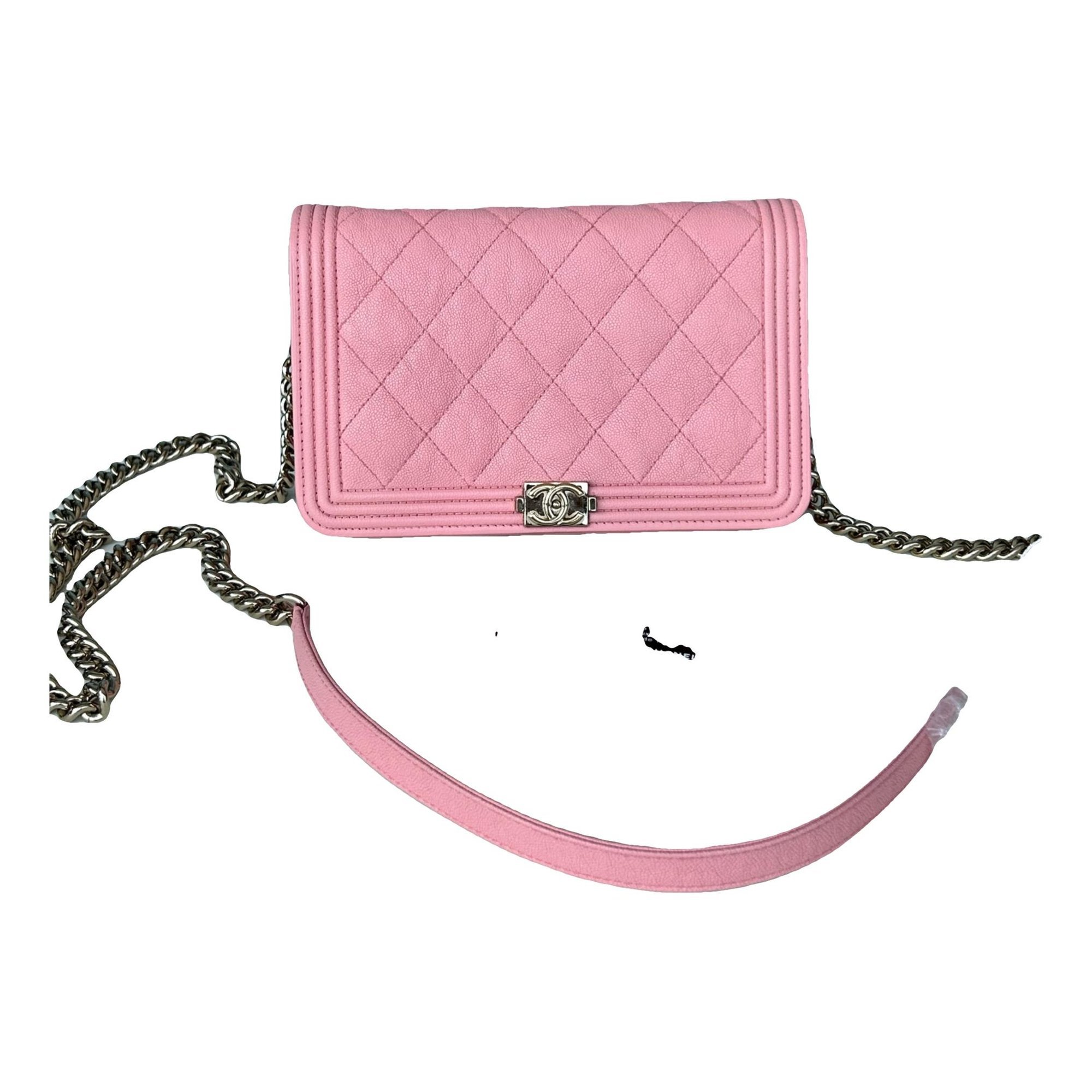 Wallet On Chain Boy leather crossbody bag