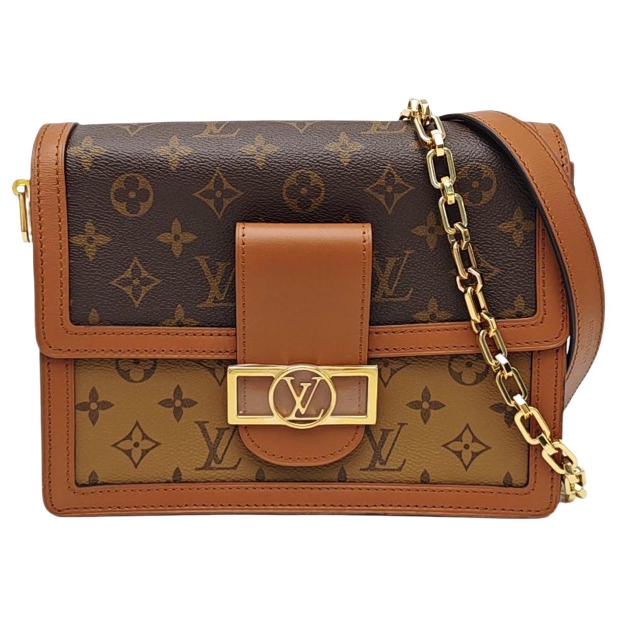 Dauphine leather crossbody bag