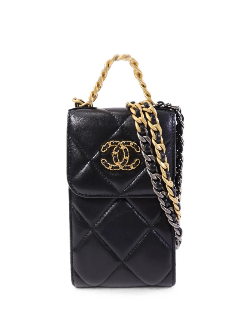 Chanel 19 quilted phone bag