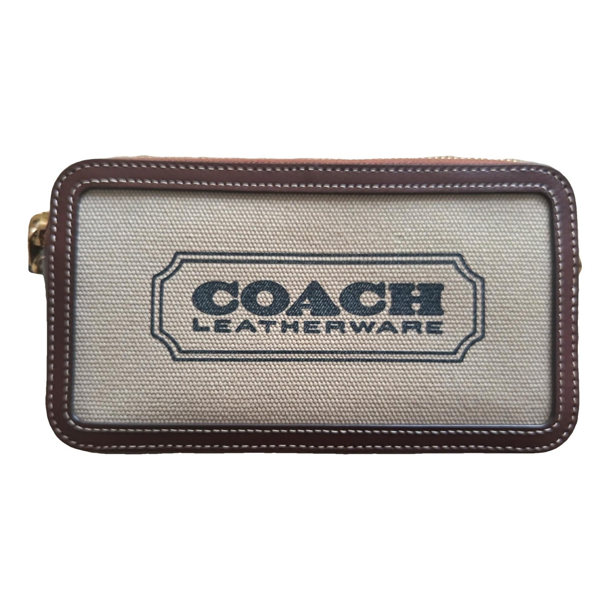 Leather clutch bag