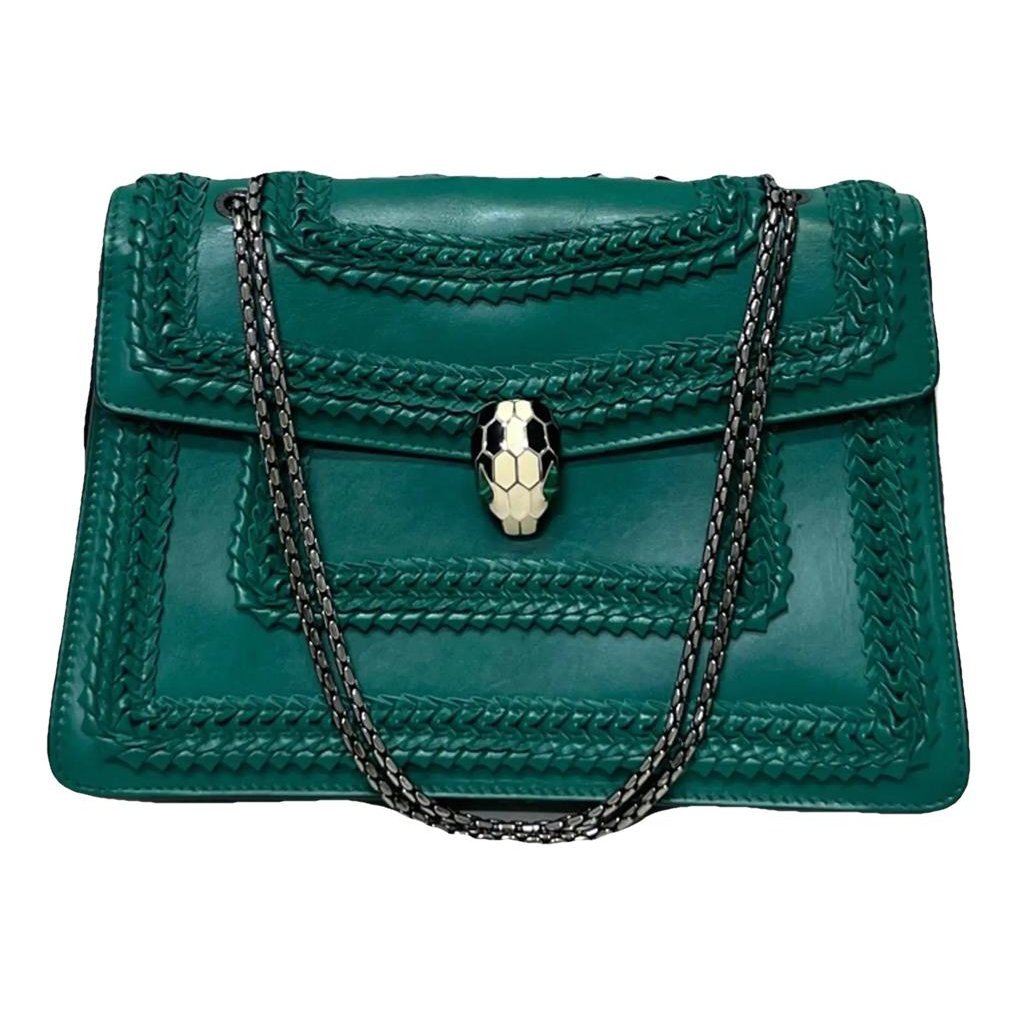 Serpenti leather handbag