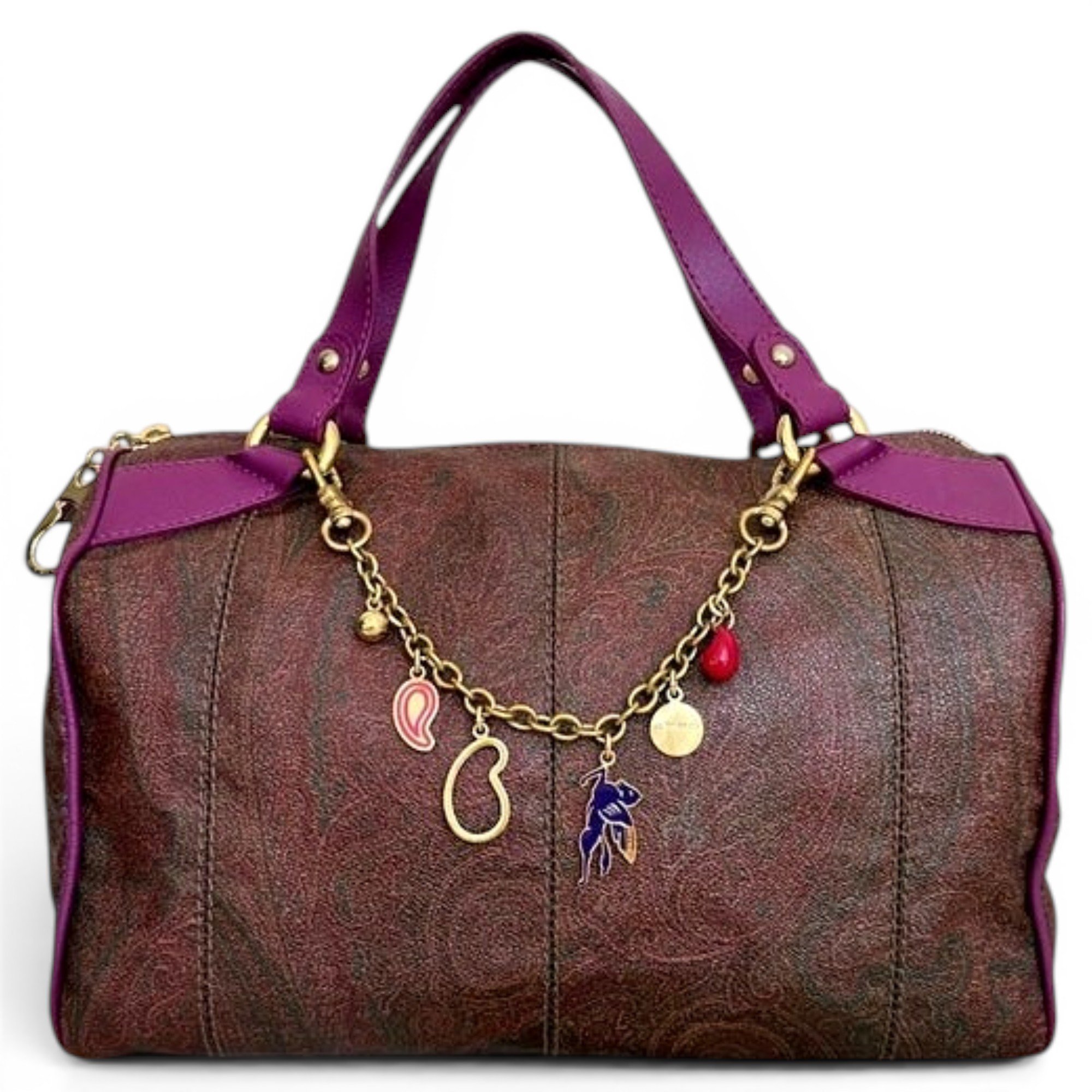 Leather bowling bag