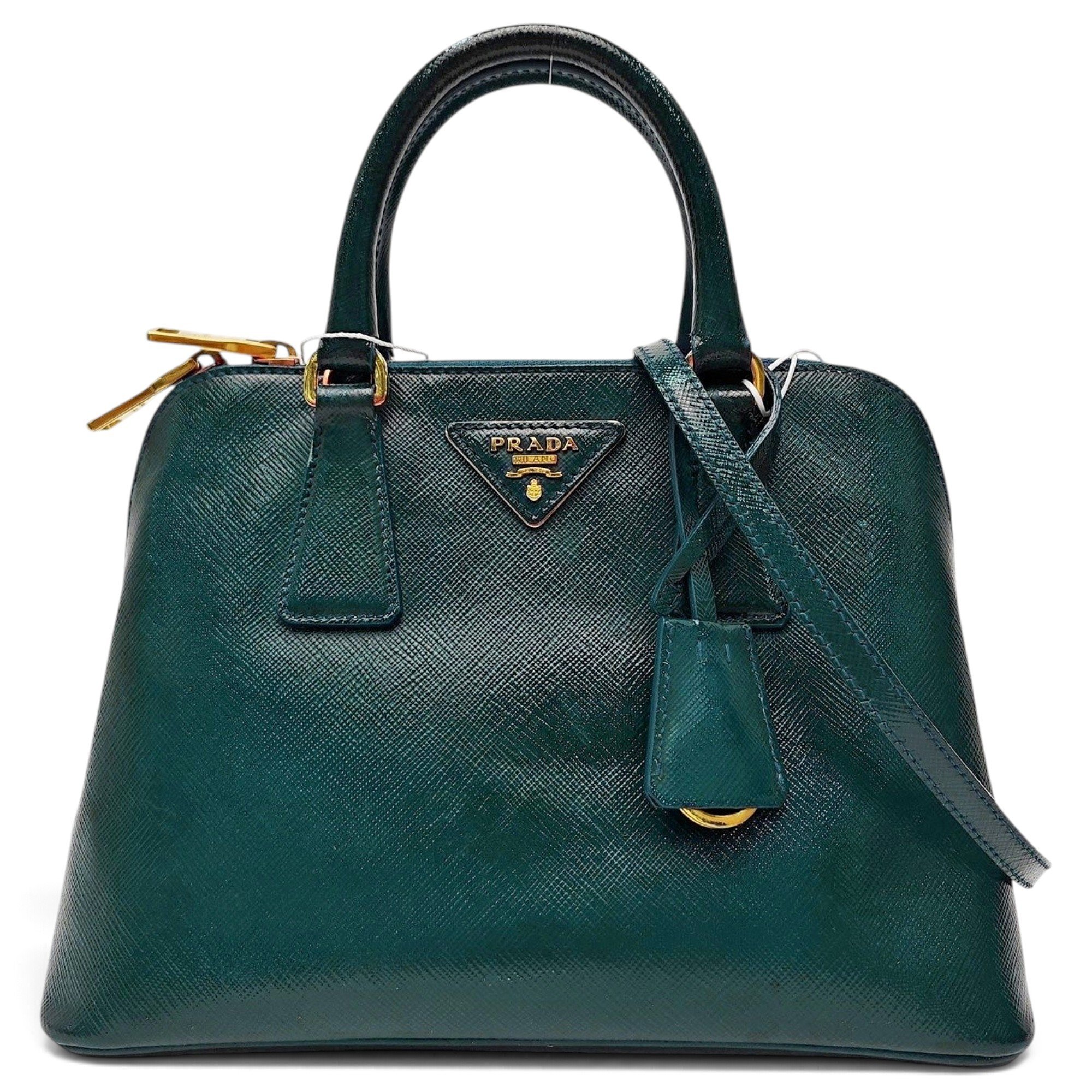 Promenade patent leather handbag