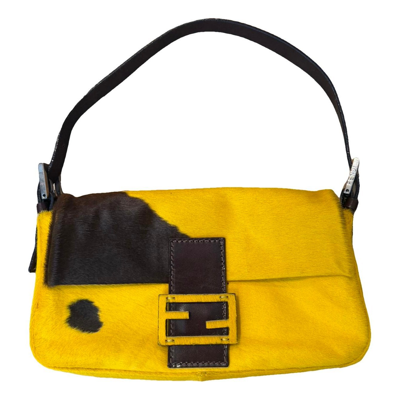 Baguette pony-style calfskin handbag