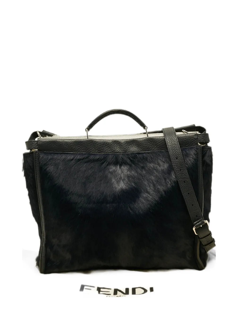 2015 Peekaboo calf-hair briefcase