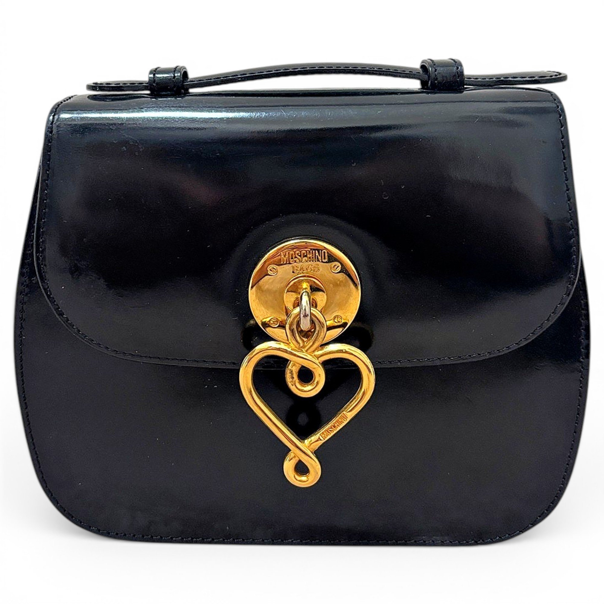 Patent leather crossbody bag