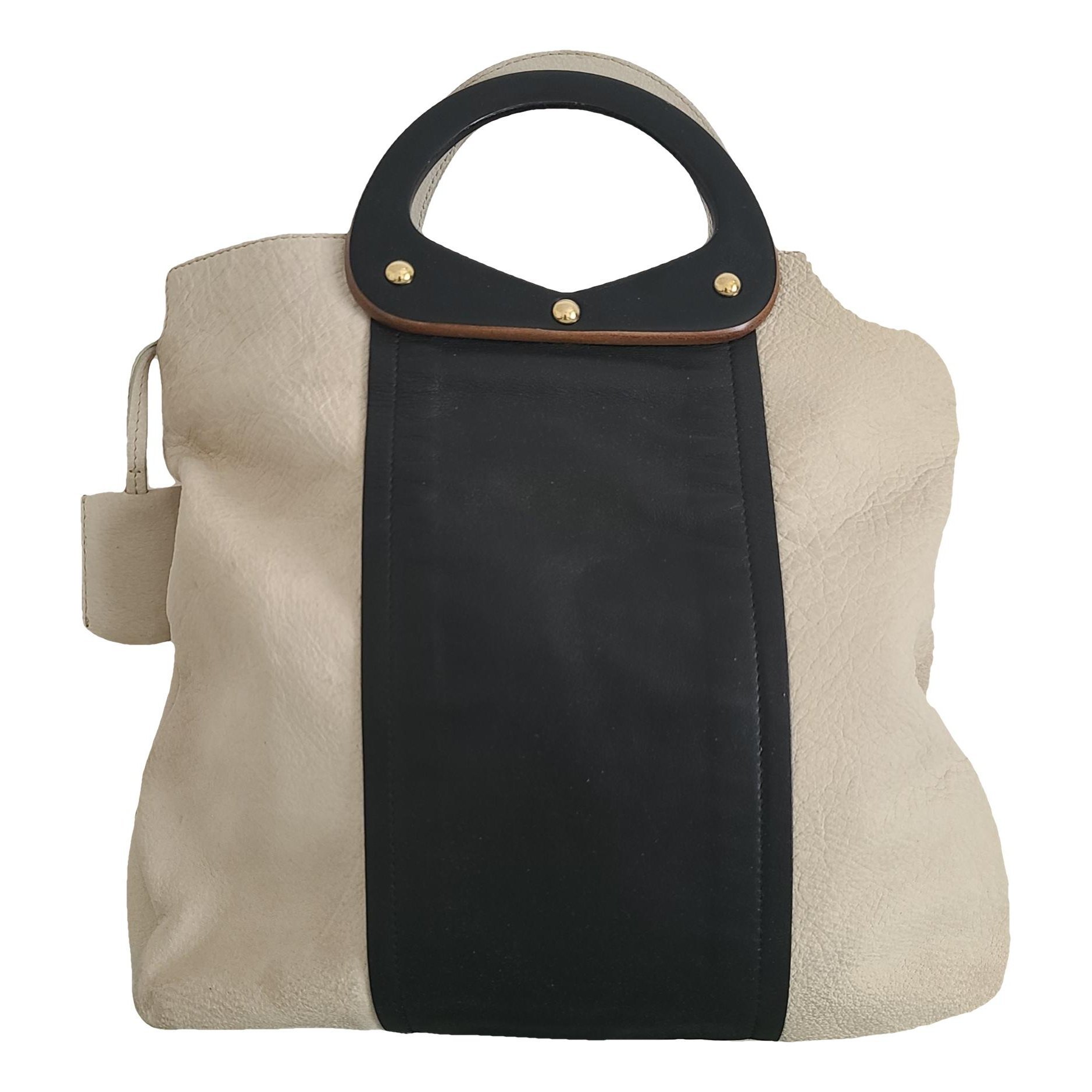 Leather tote