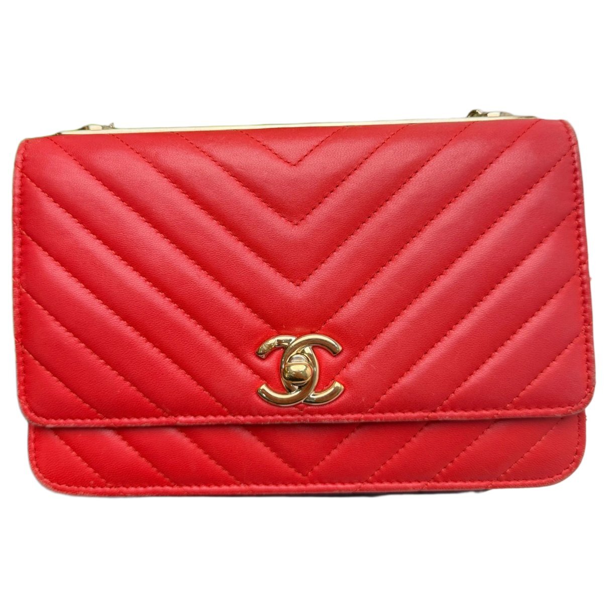 Trendy CC Wallet on Chain leather crossbody bag