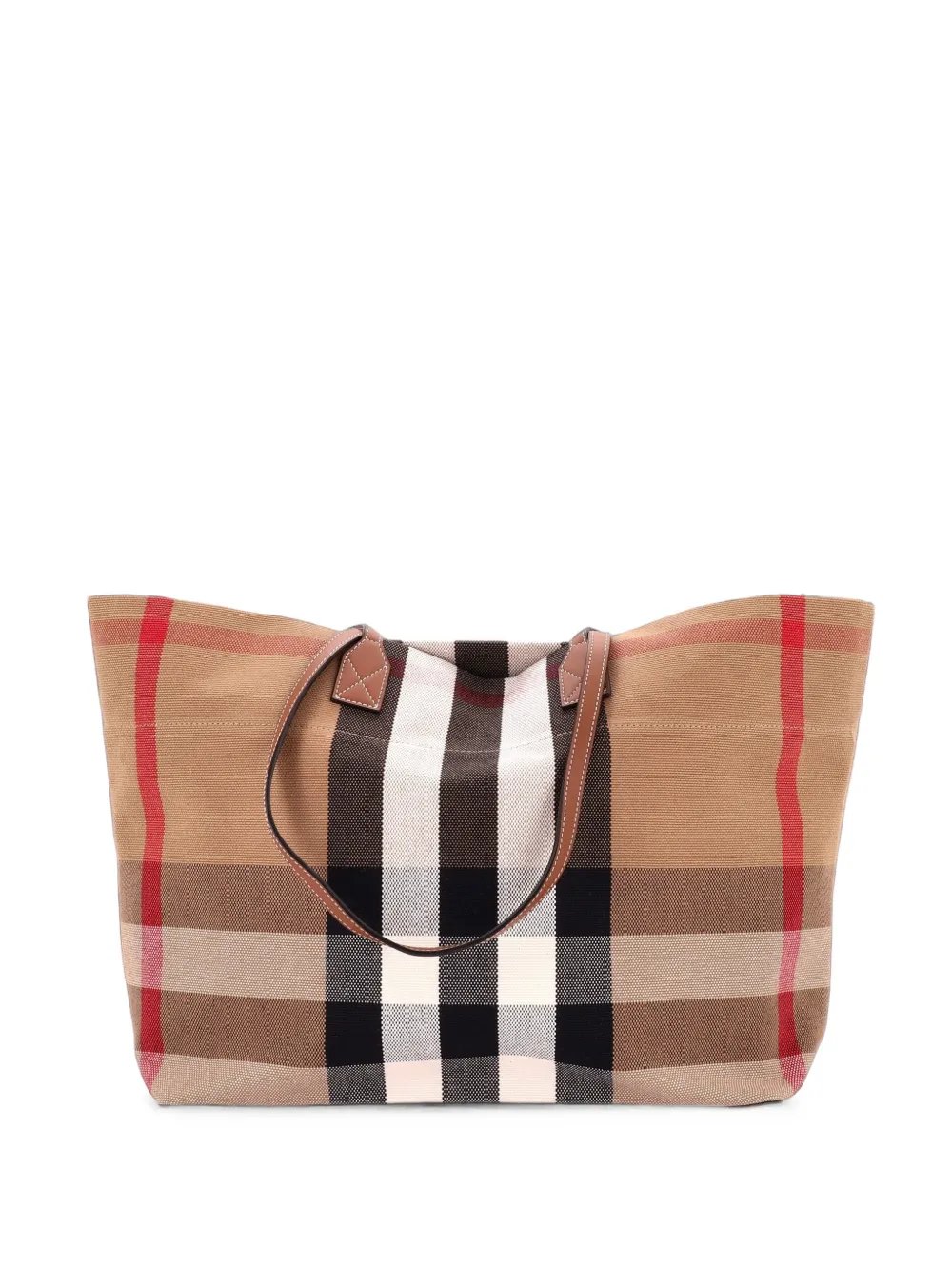 Soft House Check Canvas Medium tote bag