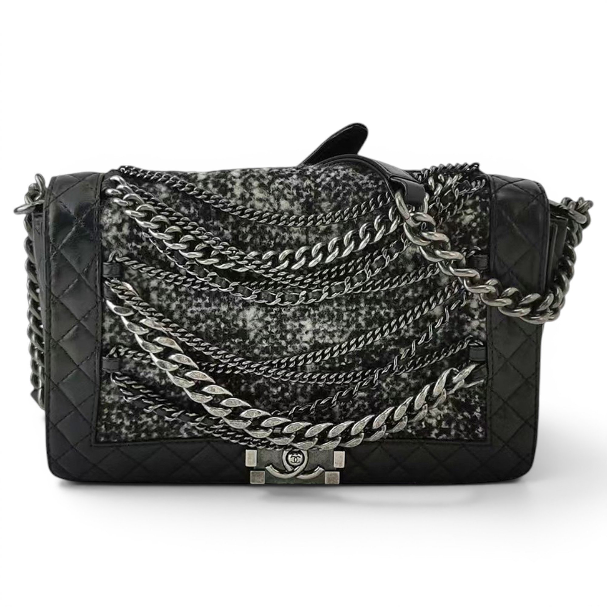 Boy tweed crossbody bag