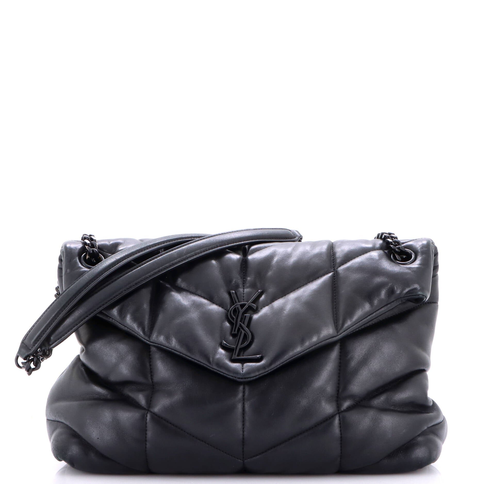 Loulou Puffer Shoulder Bag Quilted Leather Medium