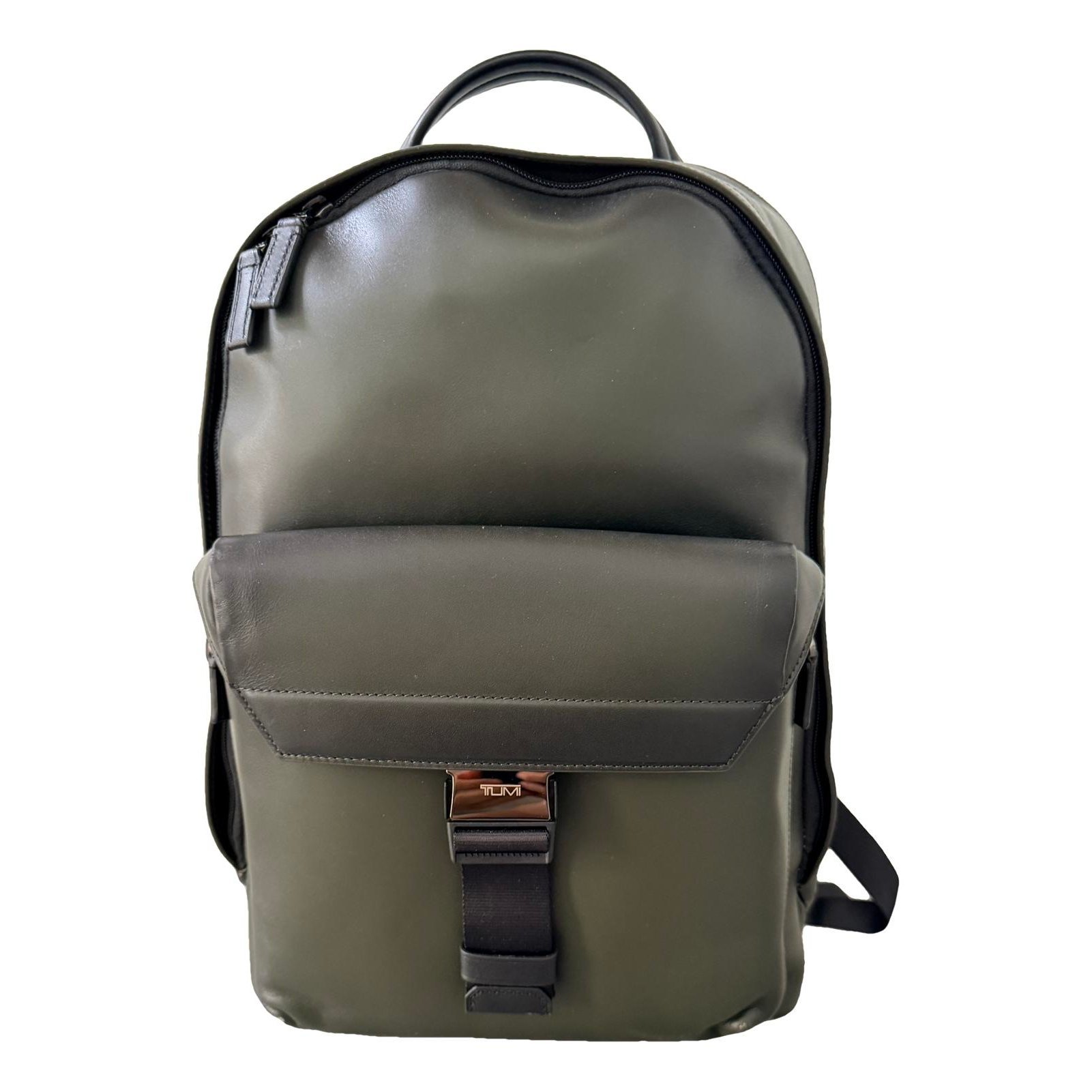 Leather backpack