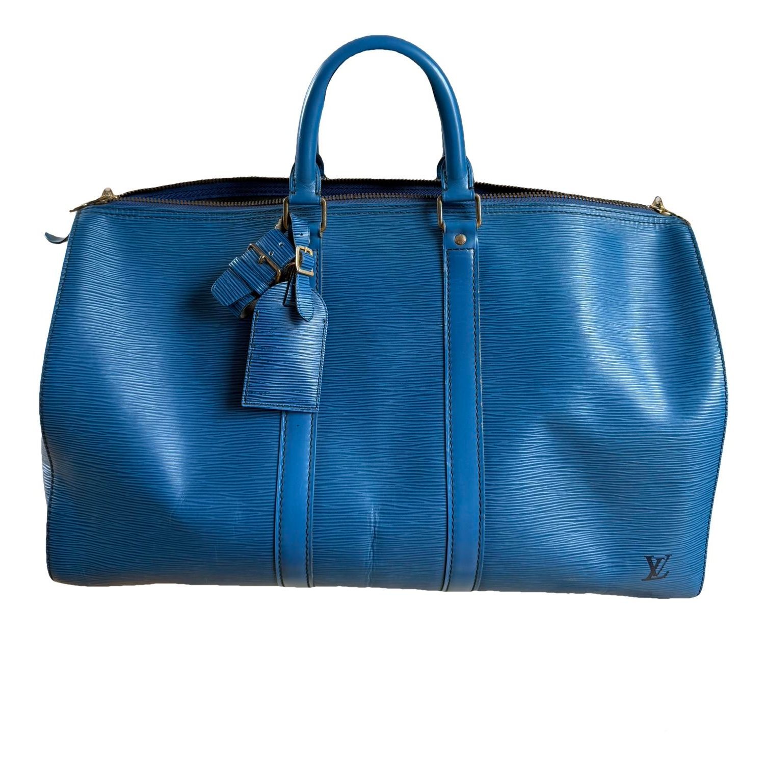 Keepall leather travel bag