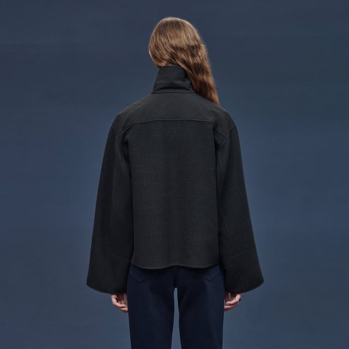 Gris Obscur "Chaine d'Ancre" Short Coat