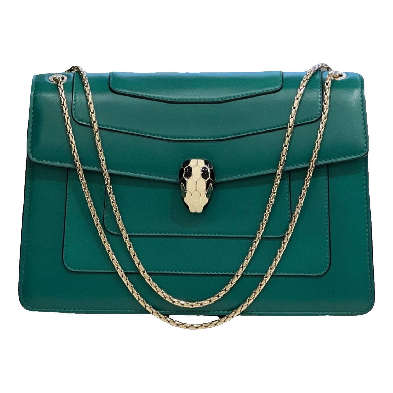Serpenti leather handbag