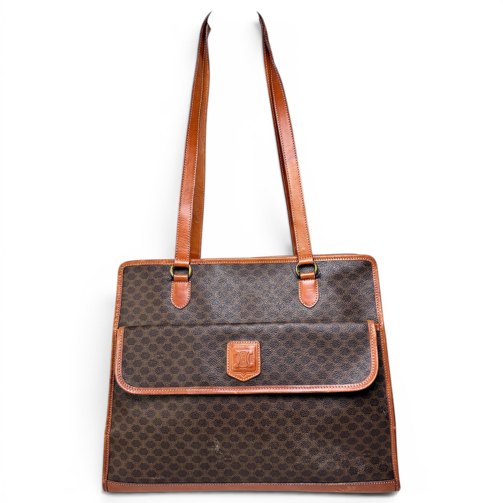 Triomphe leather handbag