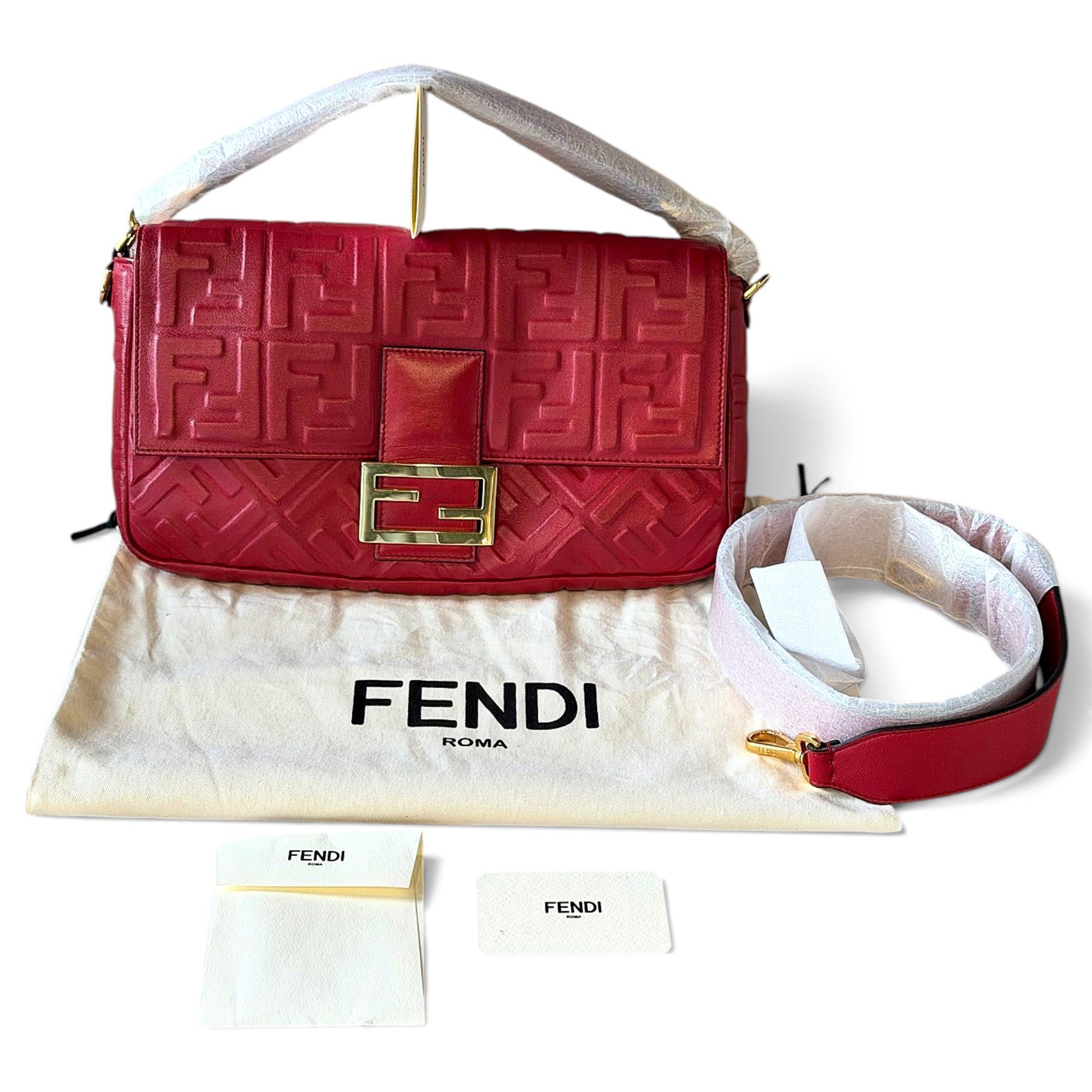 Baguette leather handbag