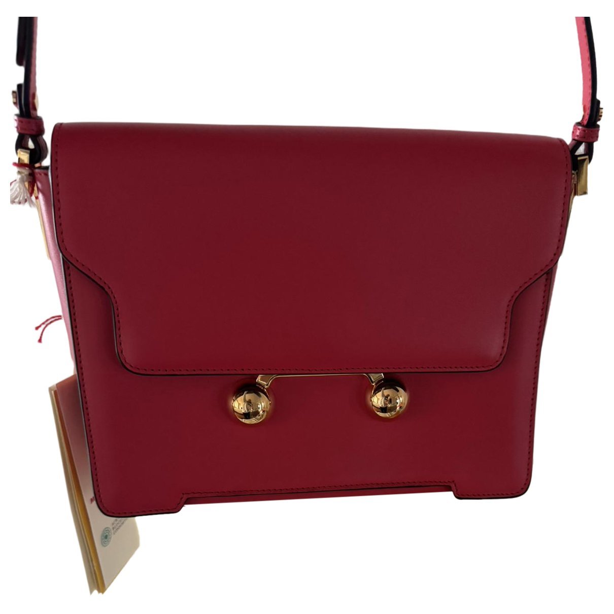 Marni Trunk leather crossbody bag