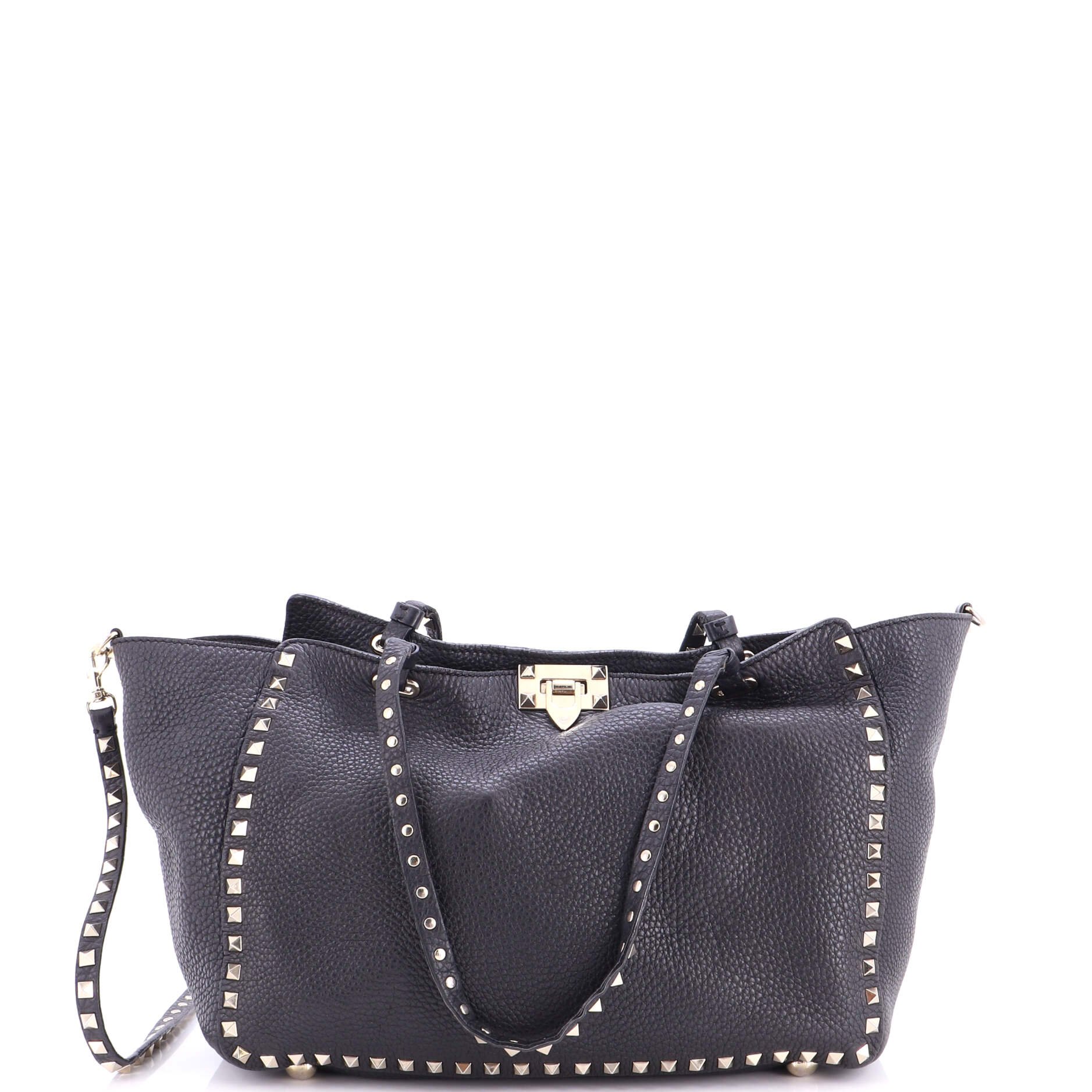 Rockstud Tote Pebbled Leather Medium