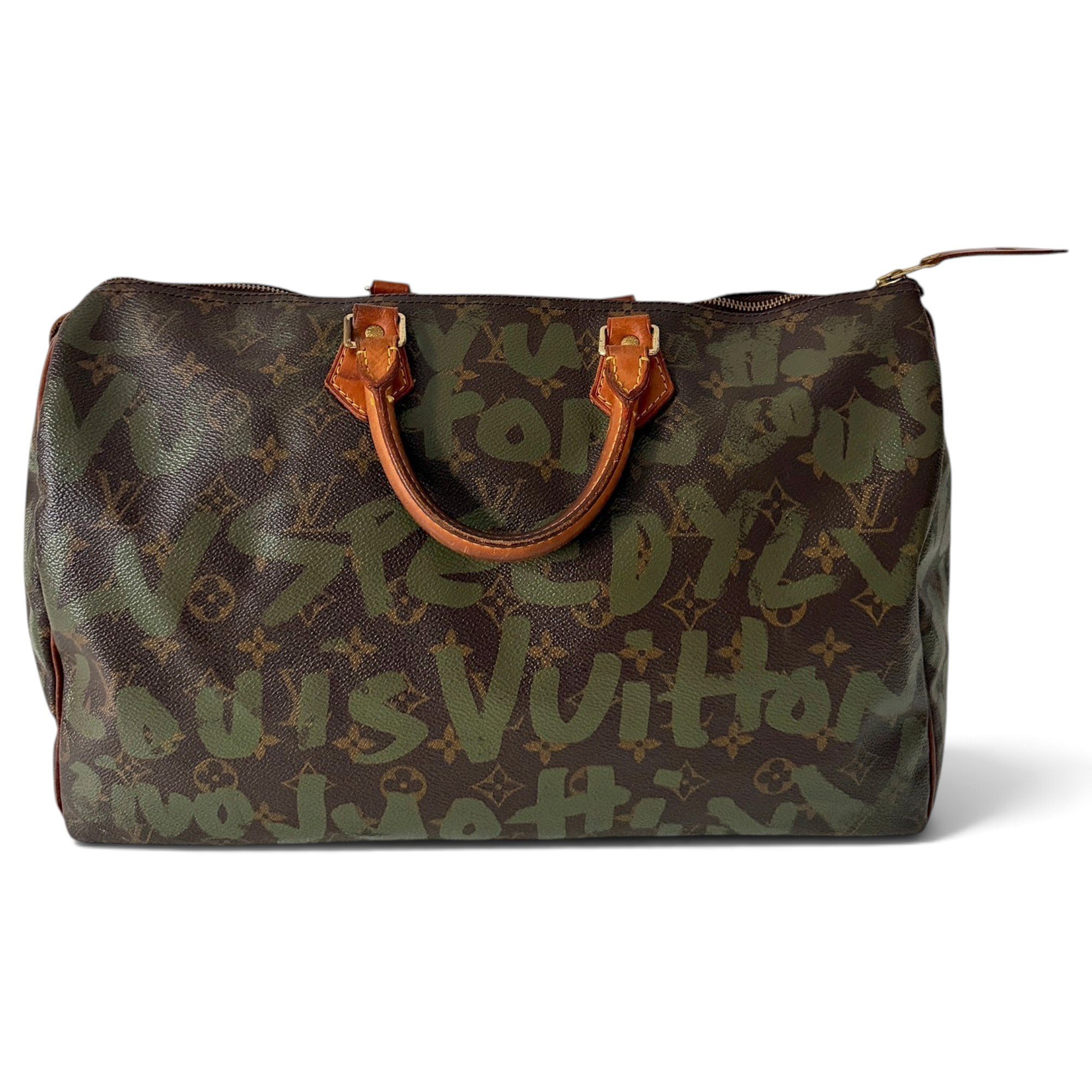 Speedy leather handbag