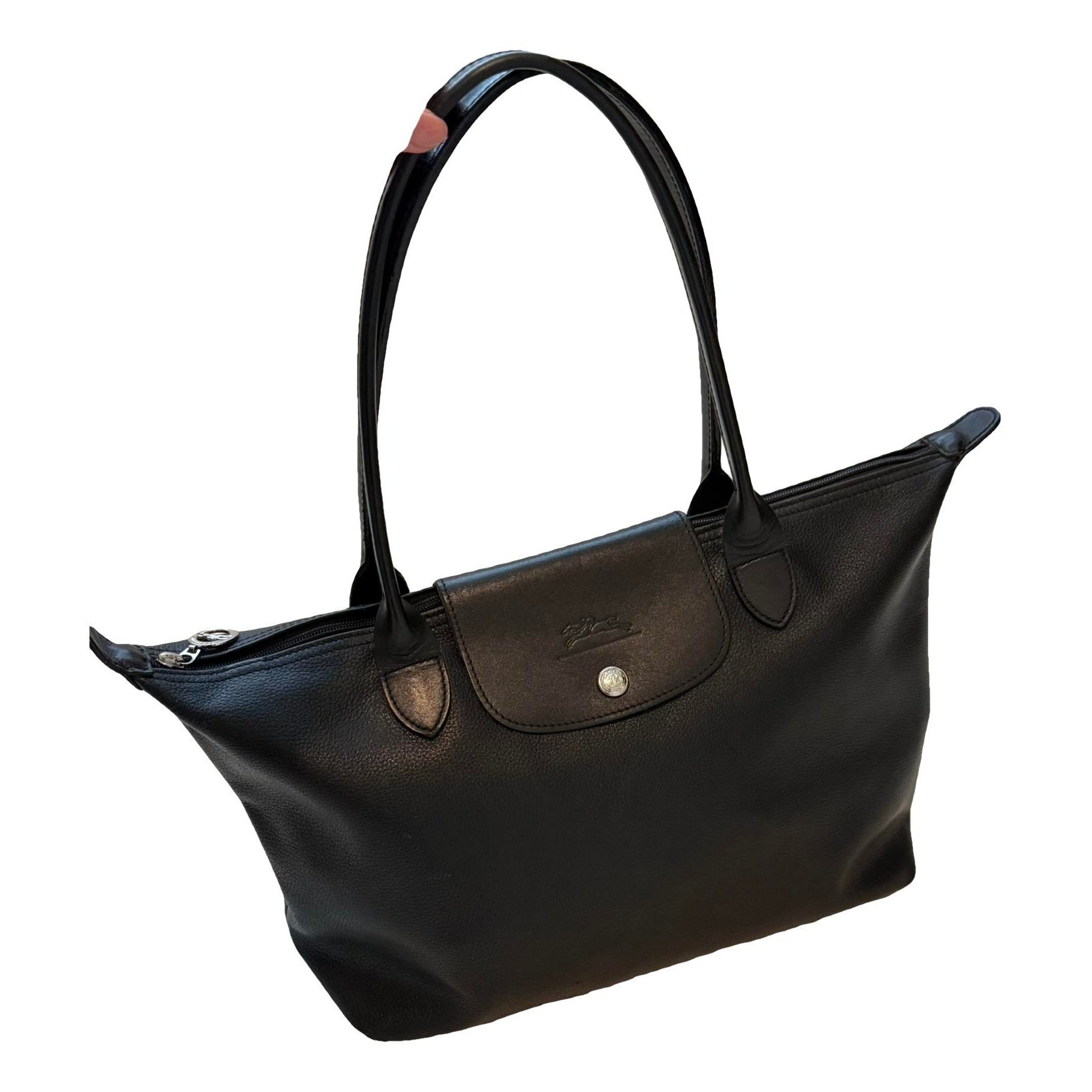 Pliage leather handbag