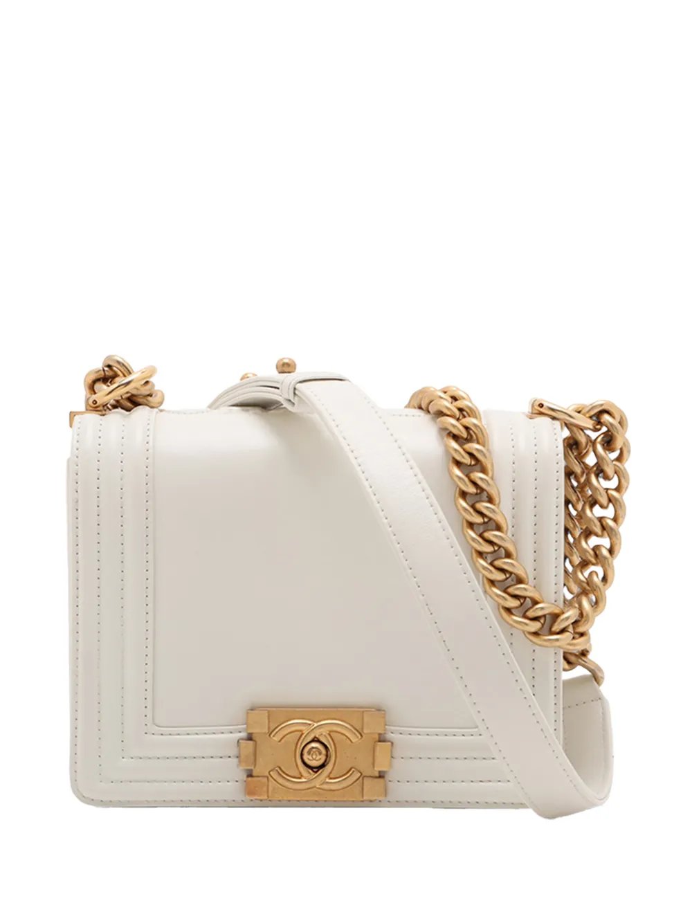2021-2026 Square Calfskin Boy Reverso Flap crossbody bag