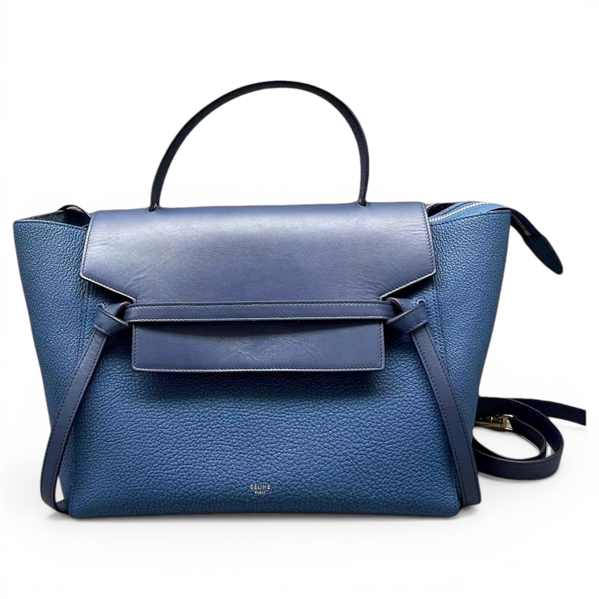 Belt leather handbag