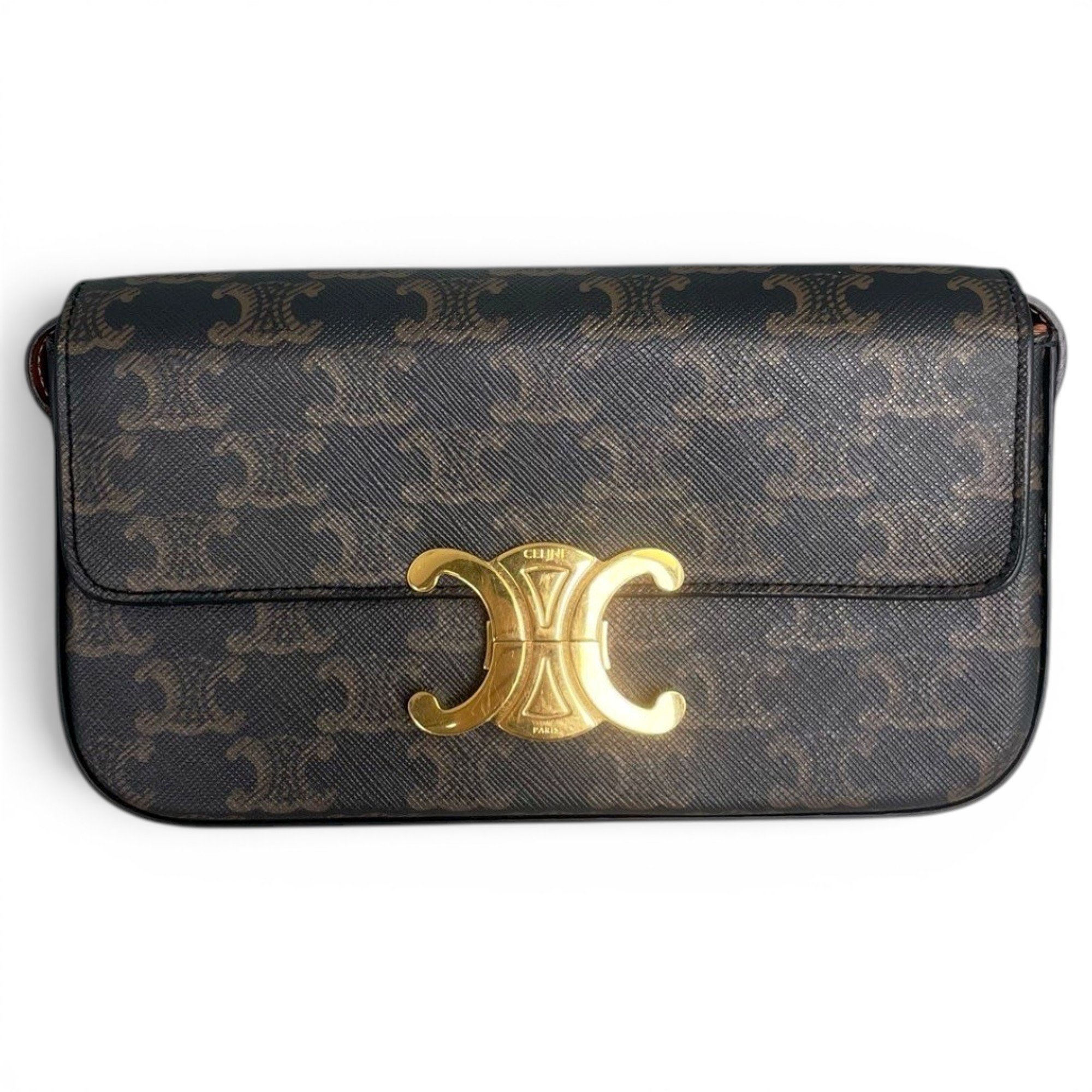 Triomphe Long leather handbag