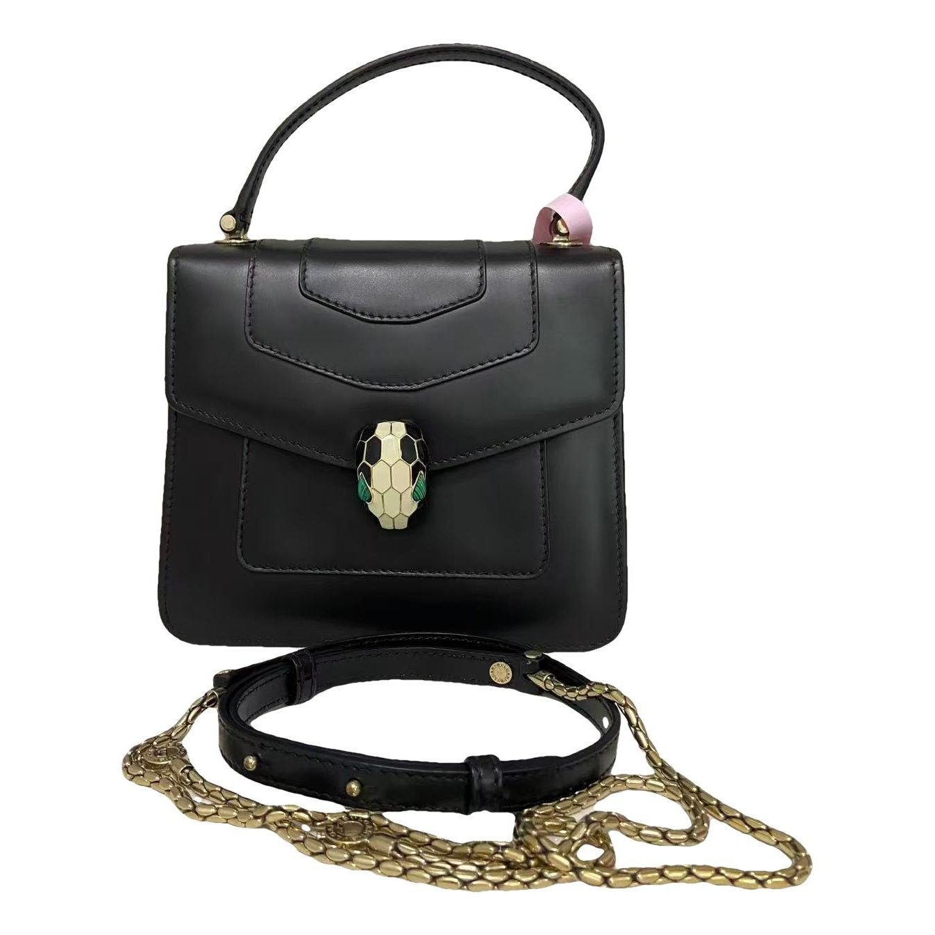 Serpenti leather handbag