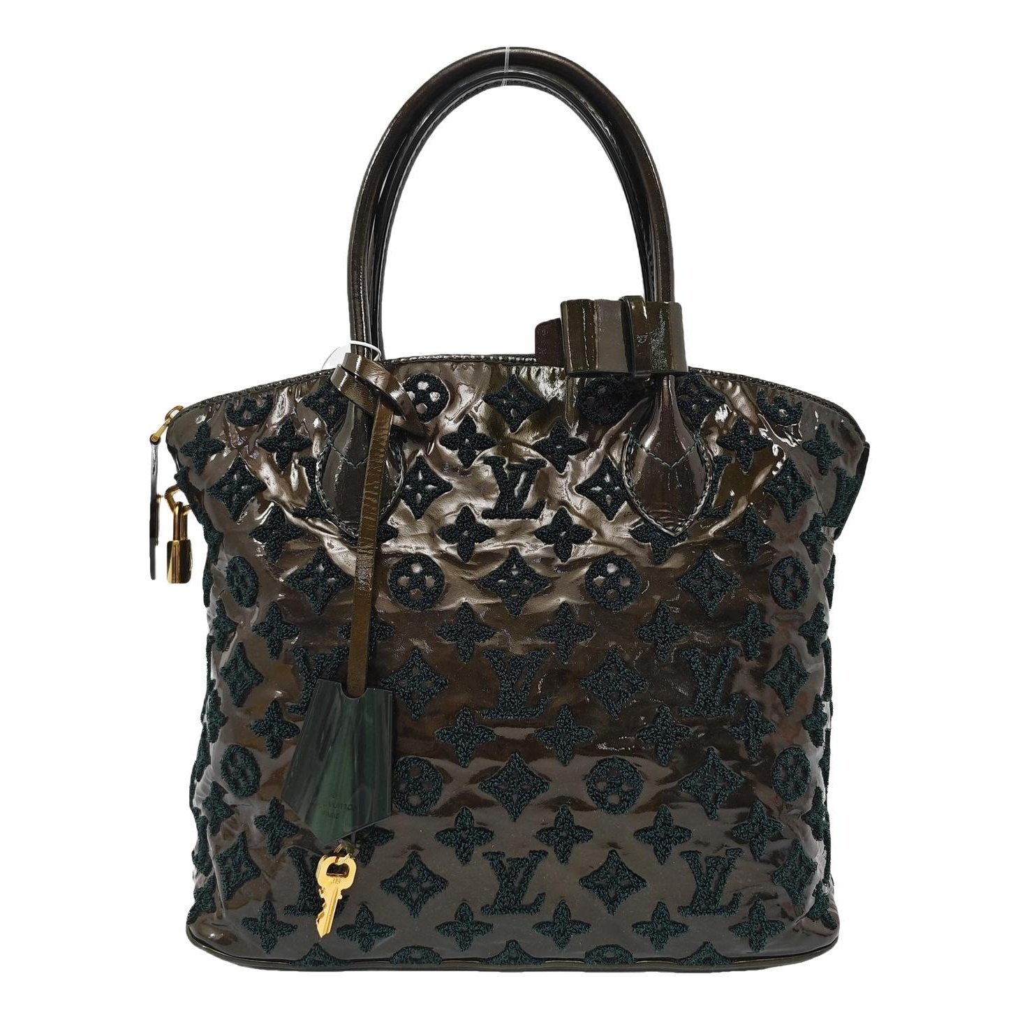 Lockit patent leather handbag
